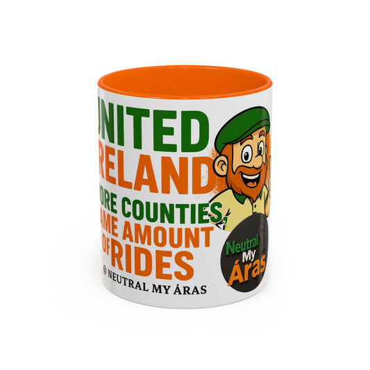 Copy of ☕ United Ireland Mug – "More Counties, Same Amount of Rides" Luck Of The Irish Coffee Mug, St. Patrick's Day Gift, Irish Pride Mug, Fun Irish Decor, Unique Coffee Cup