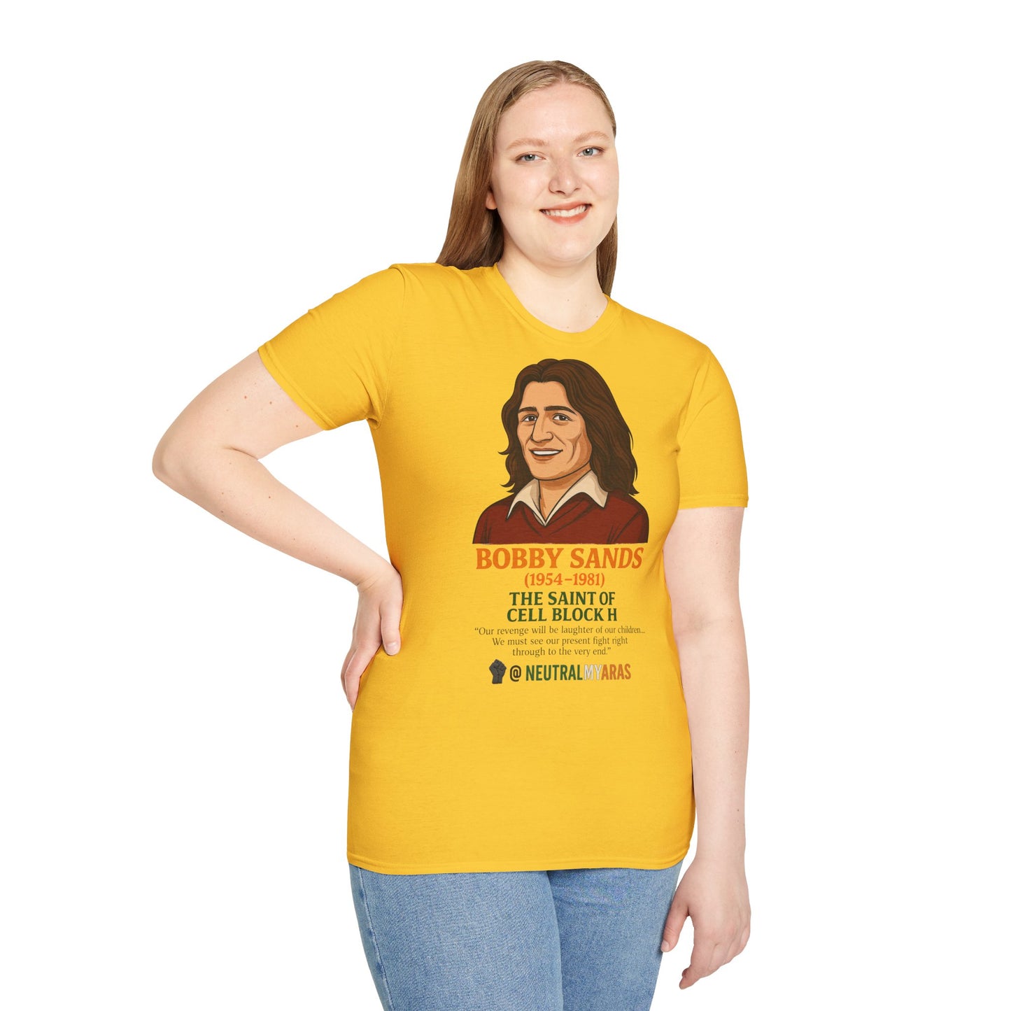 🟧 Bobby Sands – The Saint of Cell Block H T-Shirt ☘️