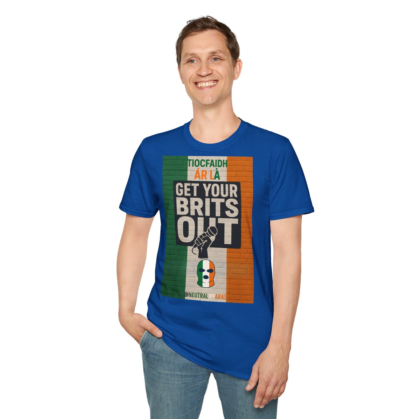 🔥 "GET YOUR BRITS OUT" Tiocfaidh Ár Lá T-shirt ☘️