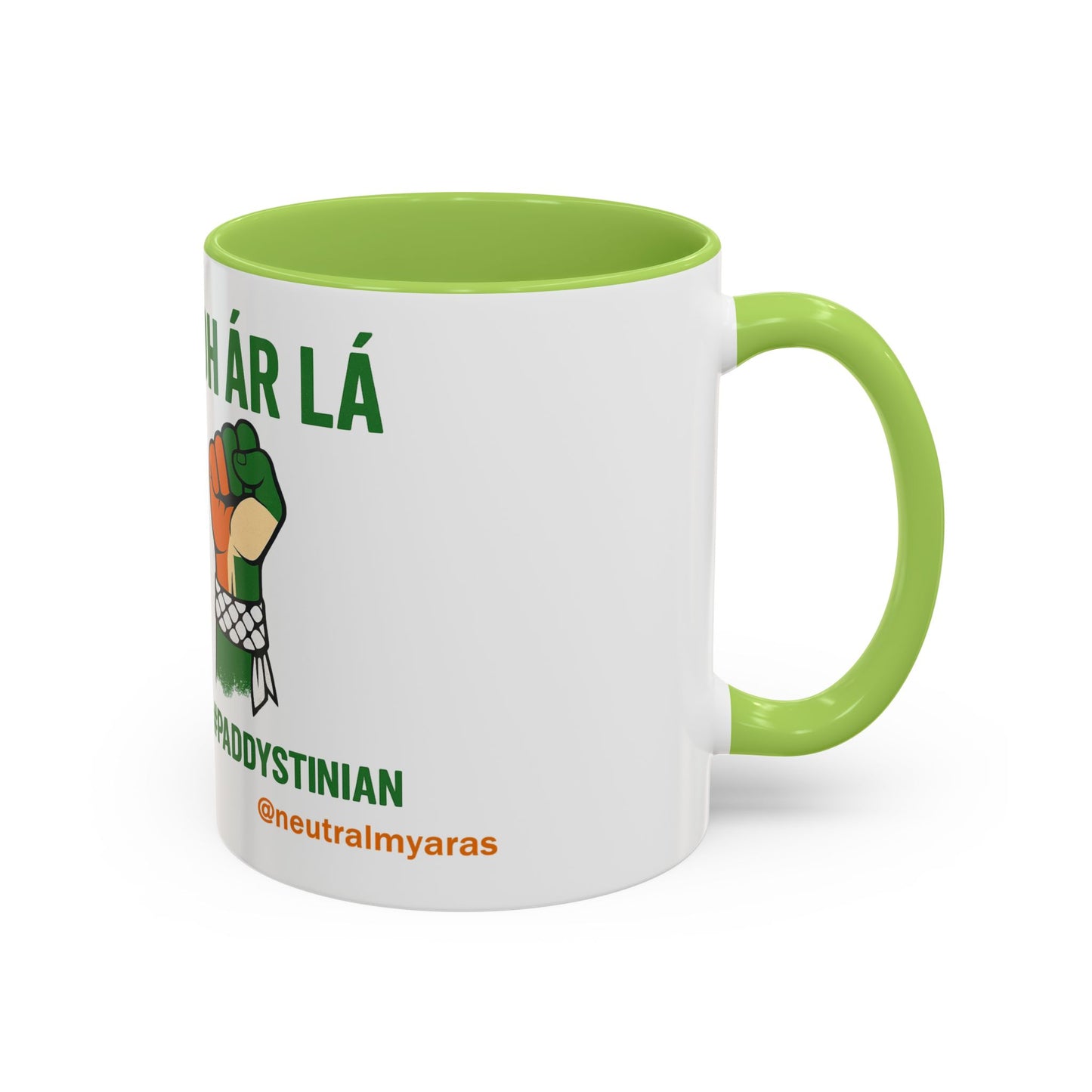 ☕ Tiocfaidh ár lá Meets Intifada – One Struggle - Paddystinian Mug