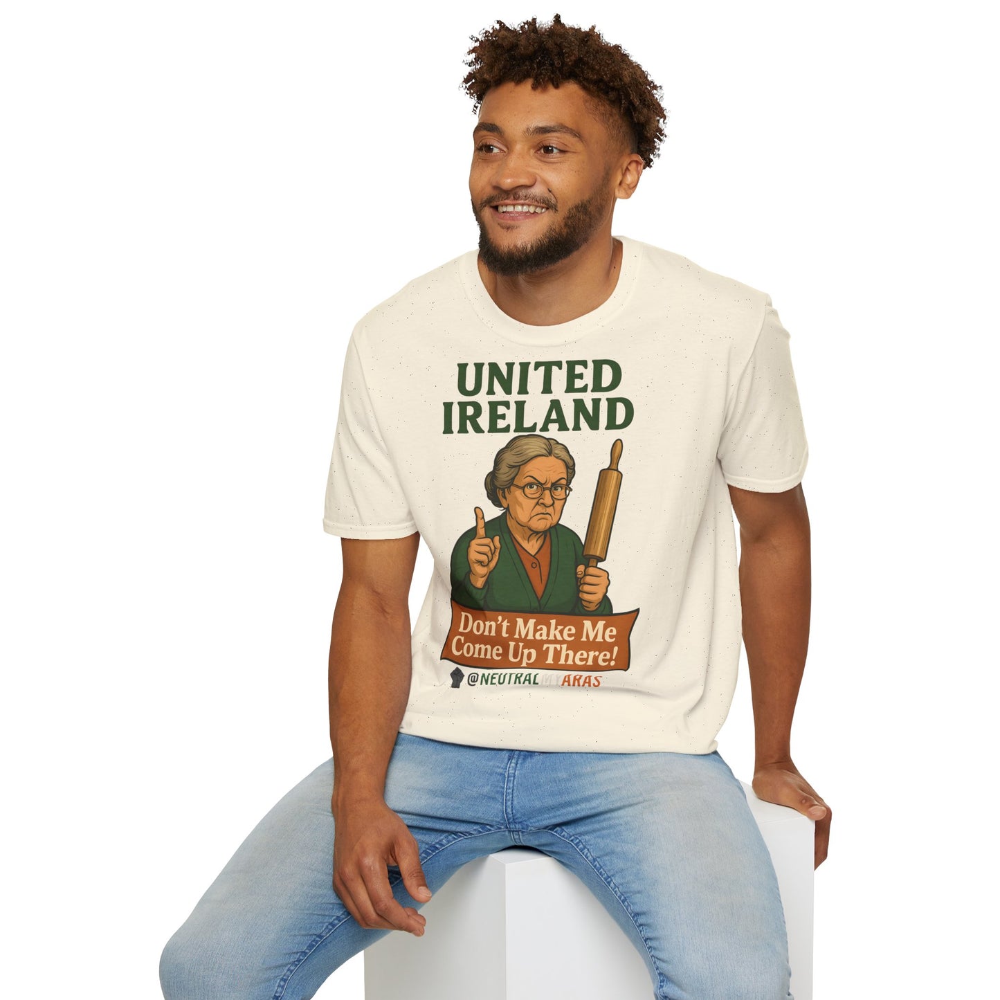 🔥 ANGRY GRANNY "United Ireland – Don’t Make Me Come Up There" T-Shirt ☘️
