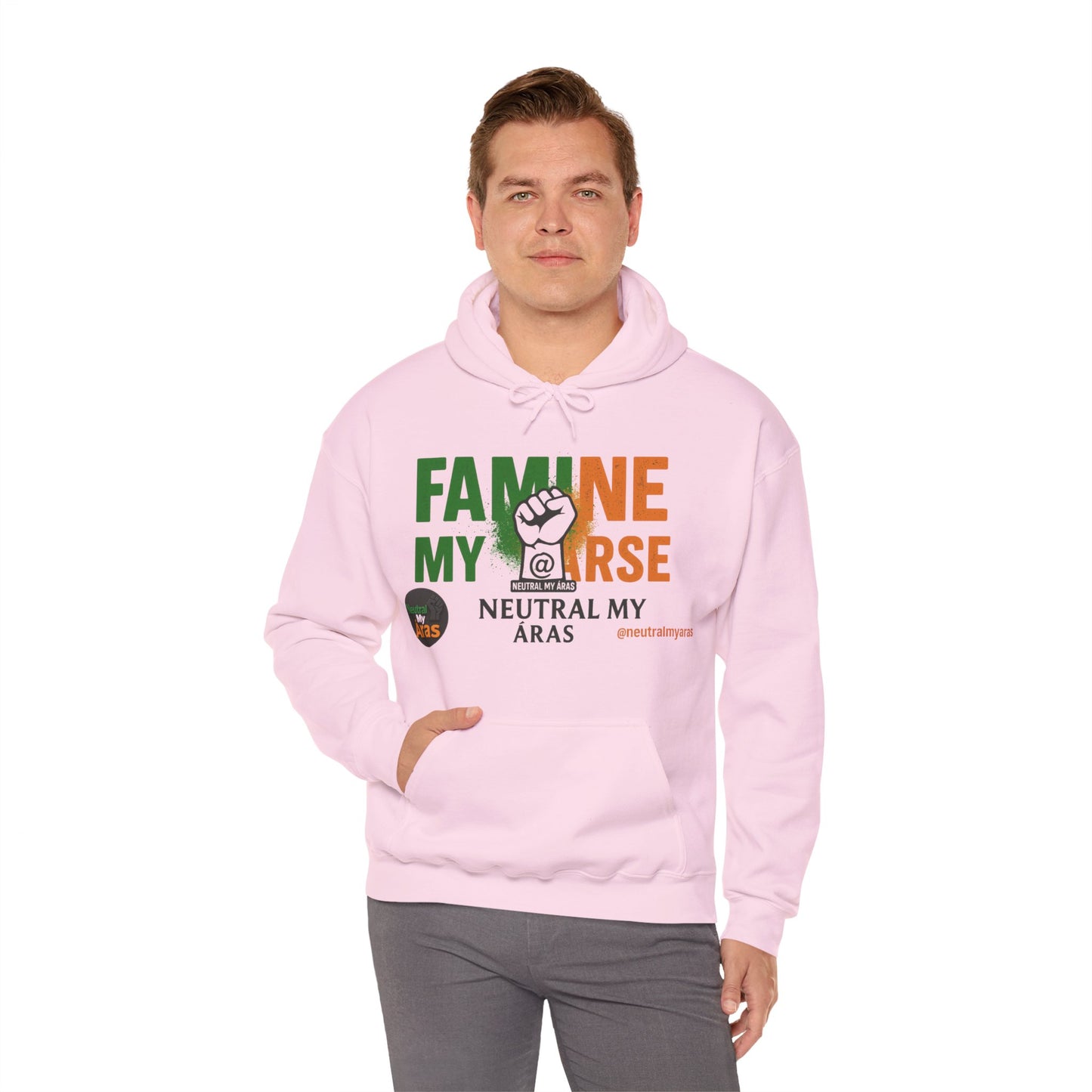 "FAMINE MY ARSE" – The Hoodie That Speaks Truth, and a Bit of Cheek