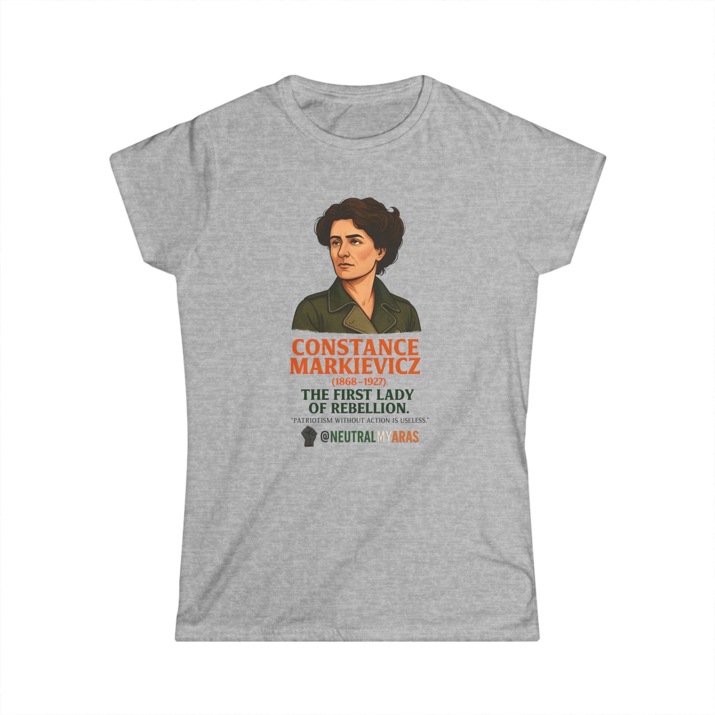 🇮🇪 Constance Markievicz – The First Lady of Rebellion 🇮🇪 - Women's Softstyle Tee