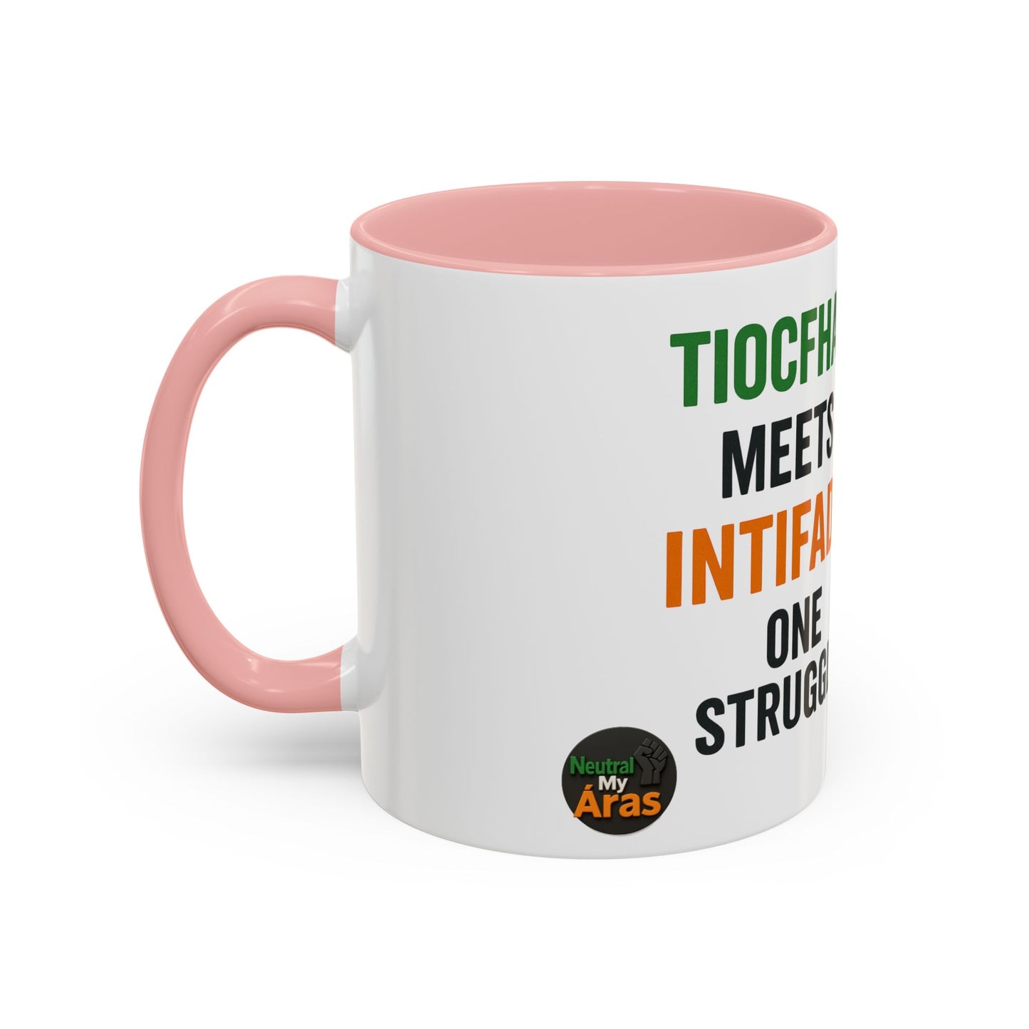 ☕ Tiocfaidh ár lá Meets Intifada – One Struggle - Paddystinian Mug