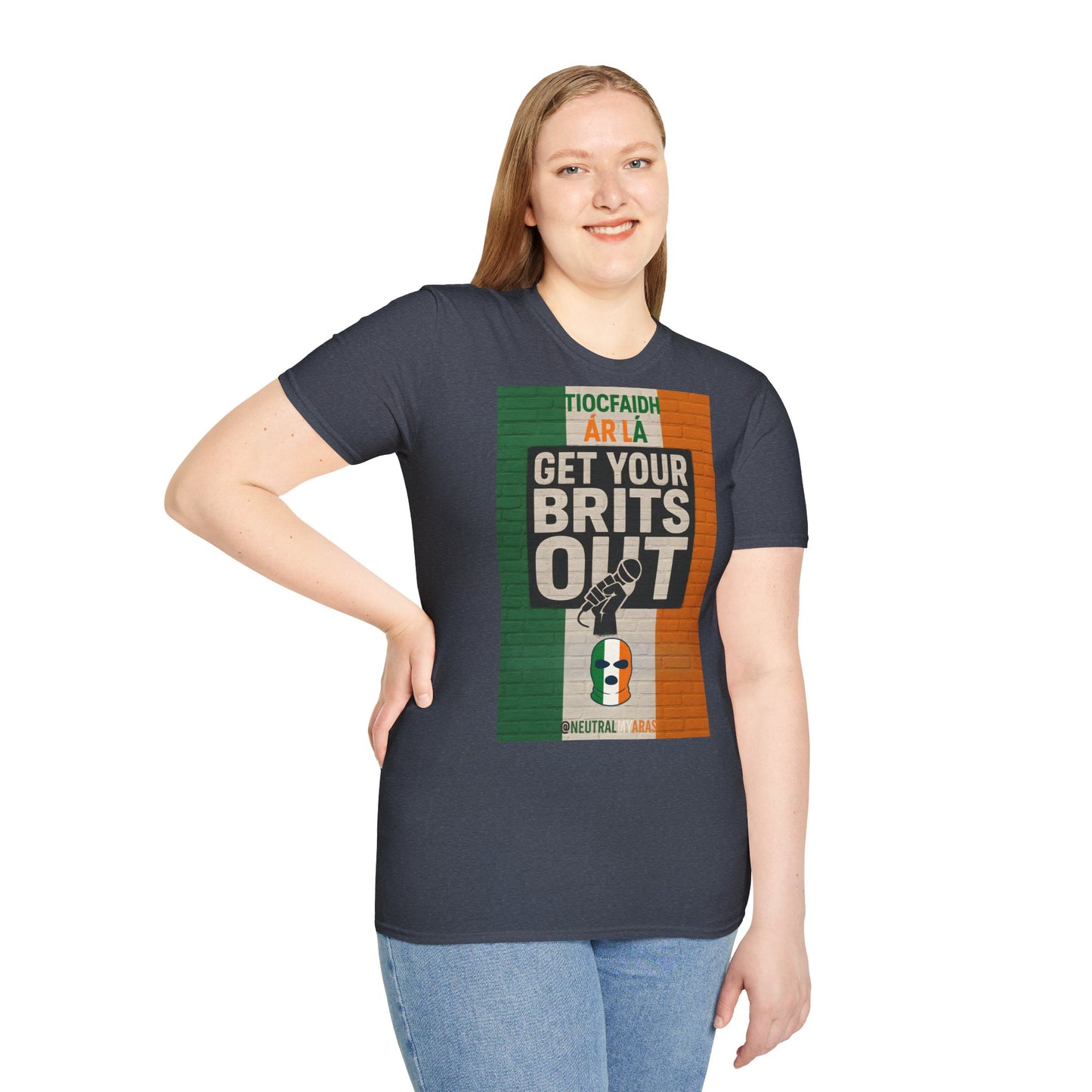 🔥 "GET YOUR BRITS OUT" Tiocfaidh Ár Lá T-shirt ☘️