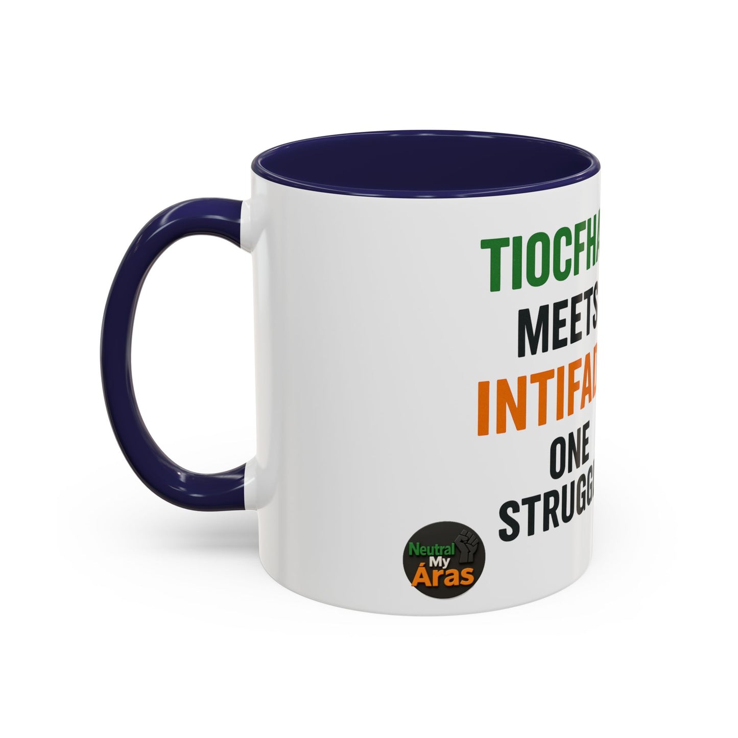 ☕ Tiocfaidh ár lá Meets Intifada – One Struggle - Paddystinian Mug
