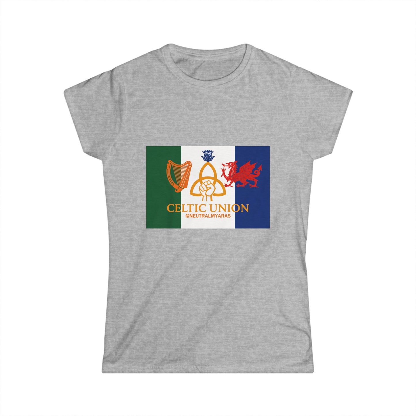 Women's CELTIC UNION FLAG Softstyle Tee
