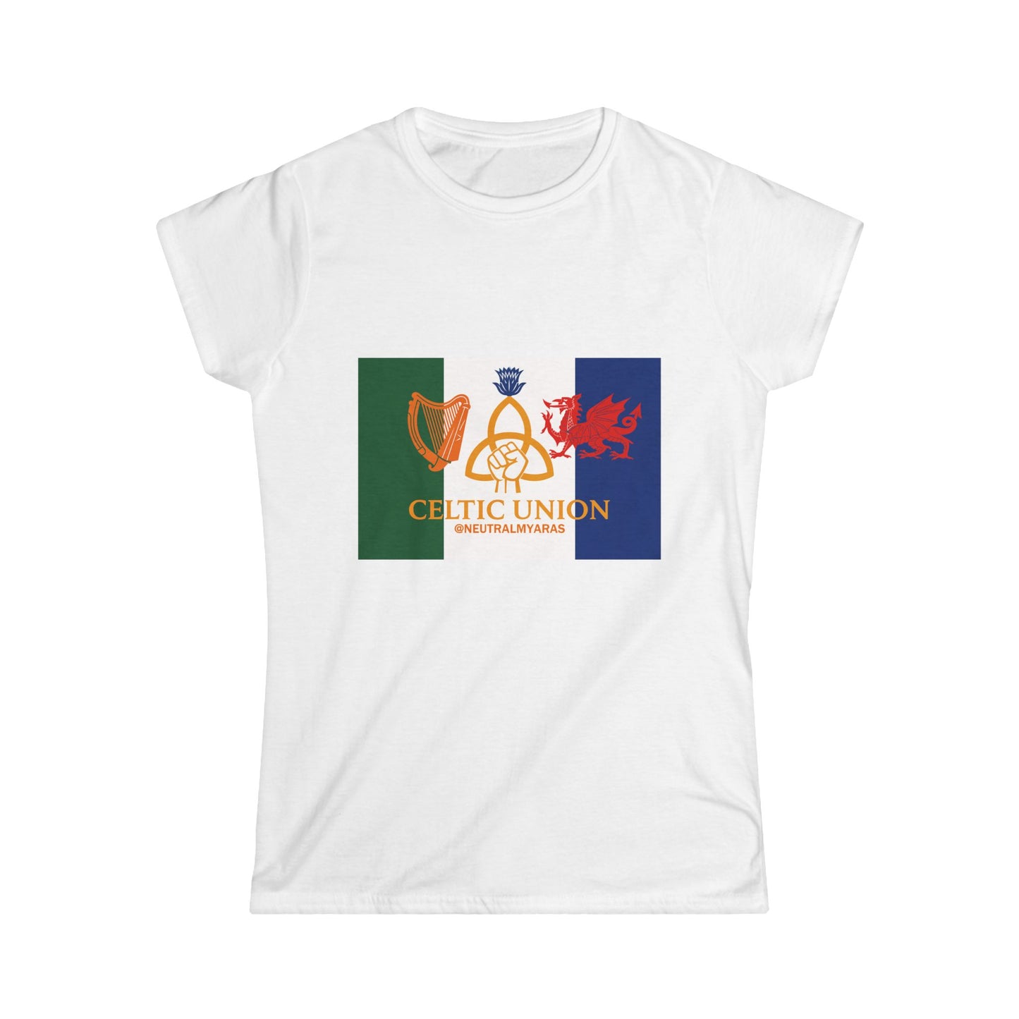 Women's CELTIC UNION FLAG Softstyle Tee