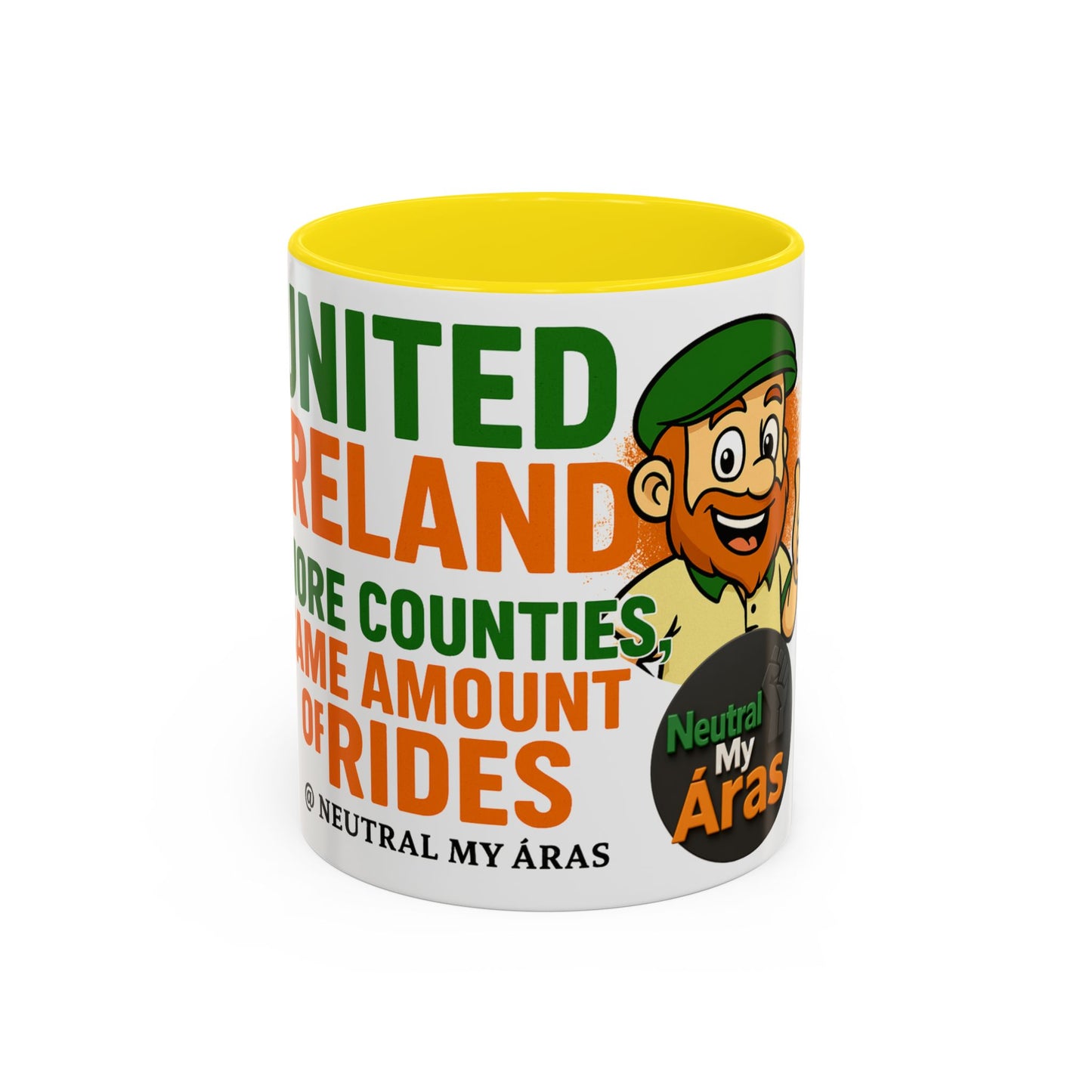 Copy of ☕ United Ireland Mug – "More Counties, Same Amount of Rides" Luck Of The Irish Coffee Mug, St. Patrick's Day Gift, Irish Pride Mug, Fun Irish Decor, Unique Coffee Cup