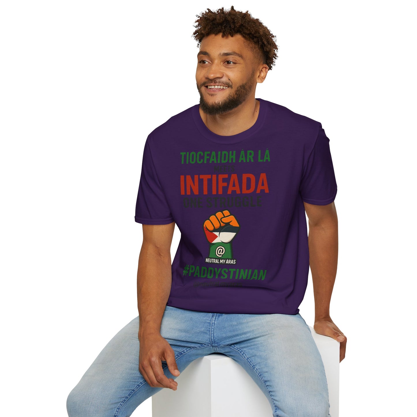 👕 “Tiocfaidh ár lá” Meets “Intifada” – One Struggle - Paddystinian T-Shirt