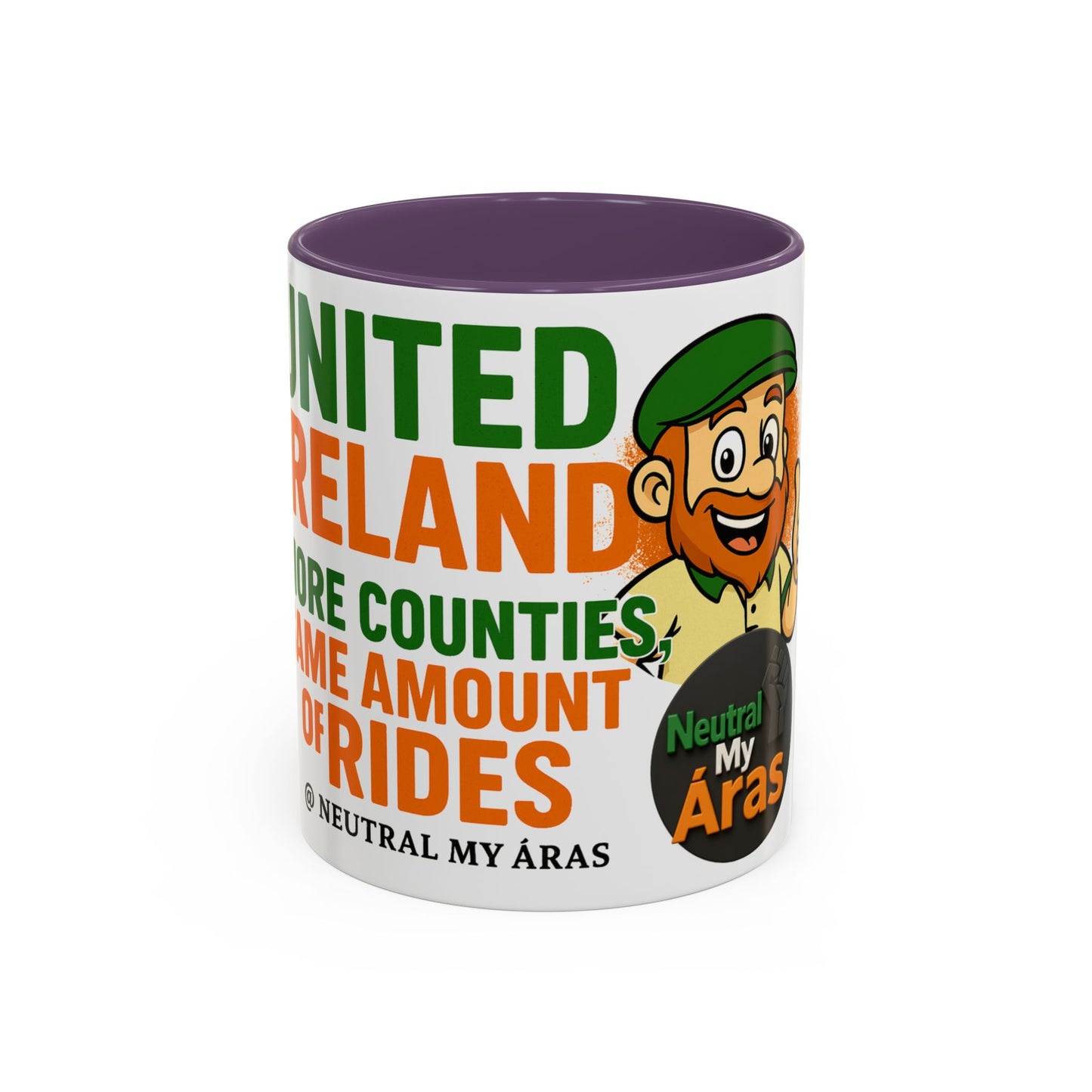 Copy of ☕ United Ireland Mug – "More Counties, Same Amount of Rides" Luck Of The Irish Coffee Mug, St. Patrick's Day Gift, Irish Pride Mug, Fun Irish Decor, Unique Coffee Cup