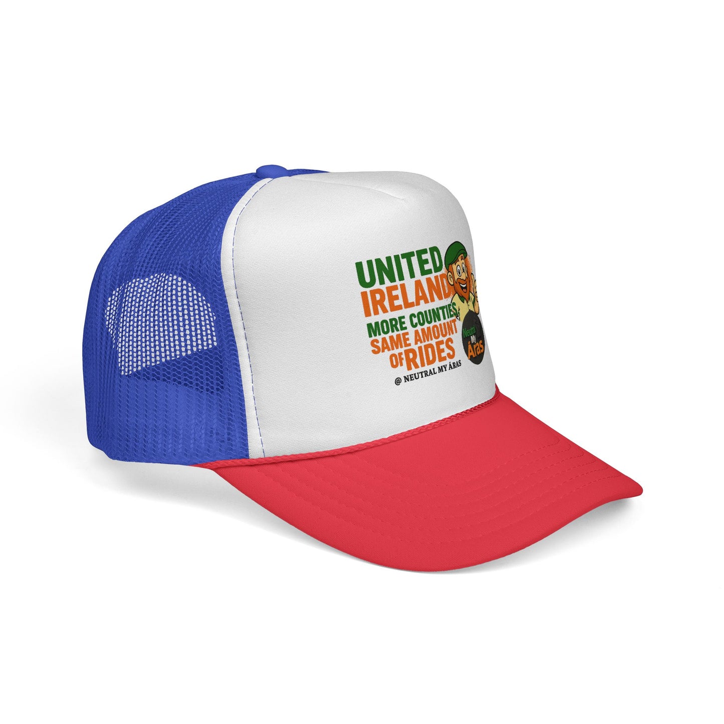 Copy of 🧢 United Ireland Trucker Hat – "More Counties, Same Amount of Rides" Fun Irish Hat, St. Patrick's Day Gift, Casual Outdoor Wear, Festival Accessory, Unique Gift Idea