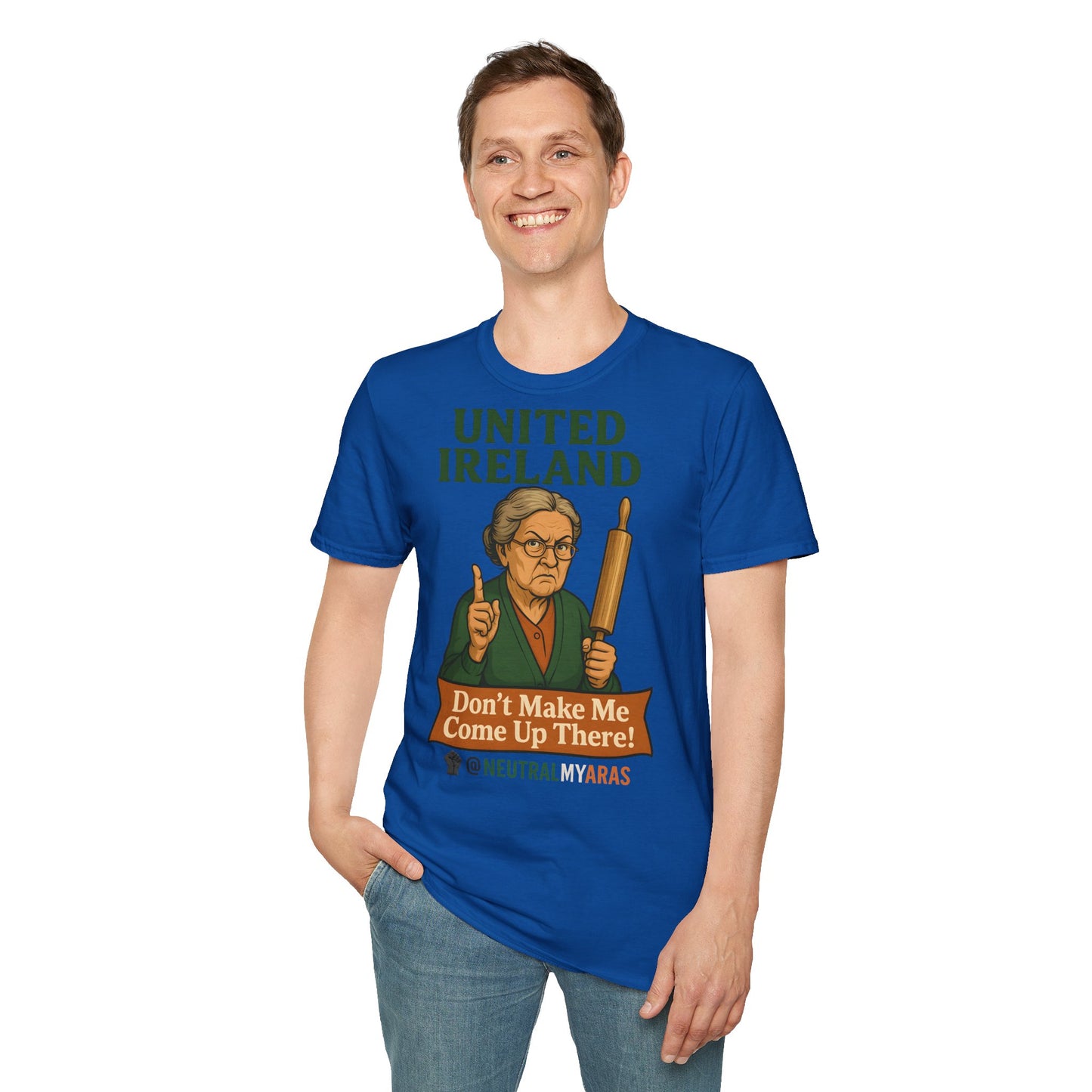 🔥 ANGRY GRANNY "United Ireland – Don’t Make Me Come Up There" T-Shirt ☘️