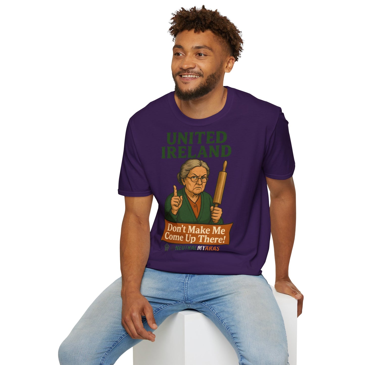 🔥 ANGRY GRANNY "United Ireland – Don’t Make Me Come Up There" T-Shirt ☘️
