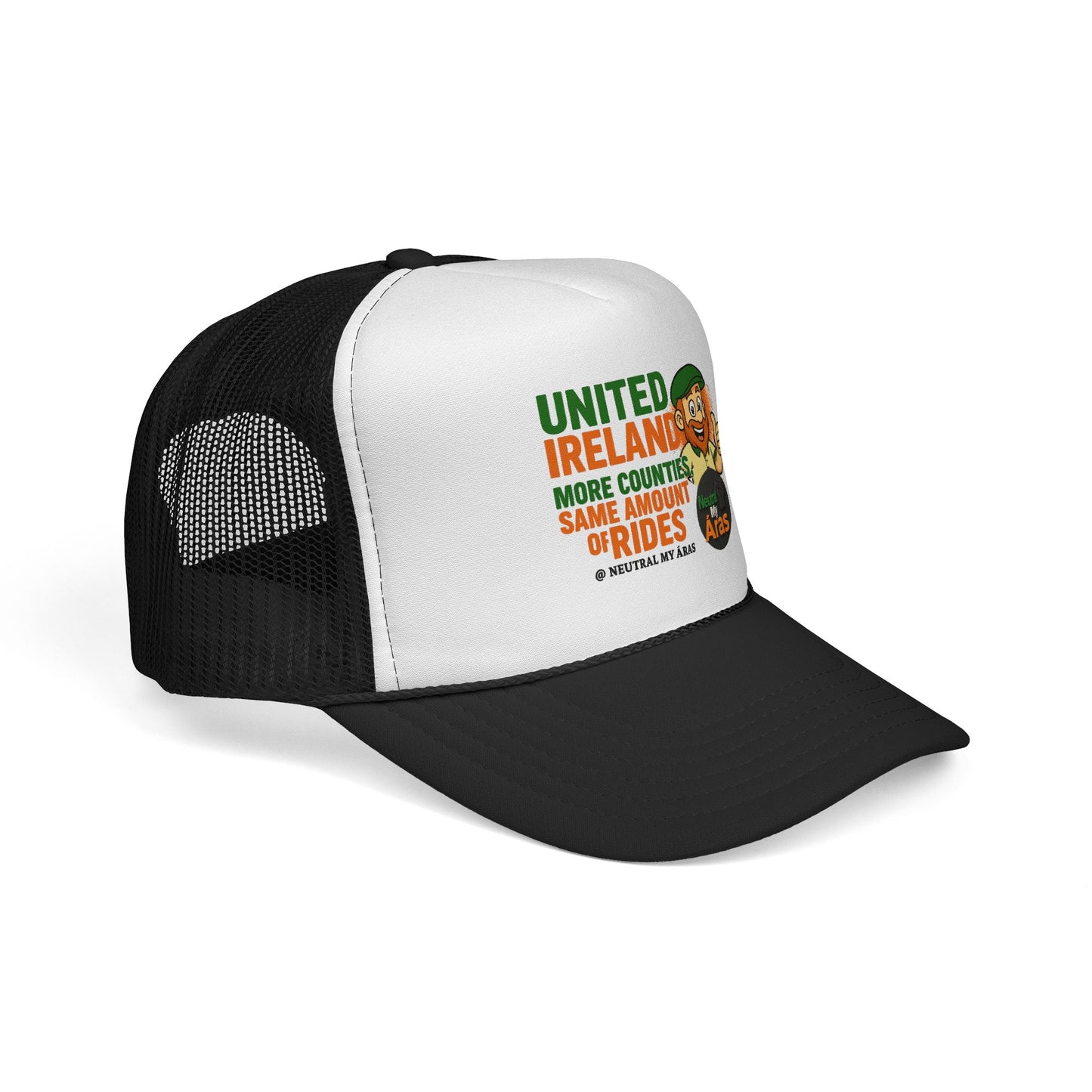 Copy of 🧢 United Ireland Trucker Hat – "More Counties, Same Amount of Rides" Fun Irish Hat, St. Patrick's Day Gift, Casual Outdoor Wear, Festival Accessory, Unique Gift Idea
