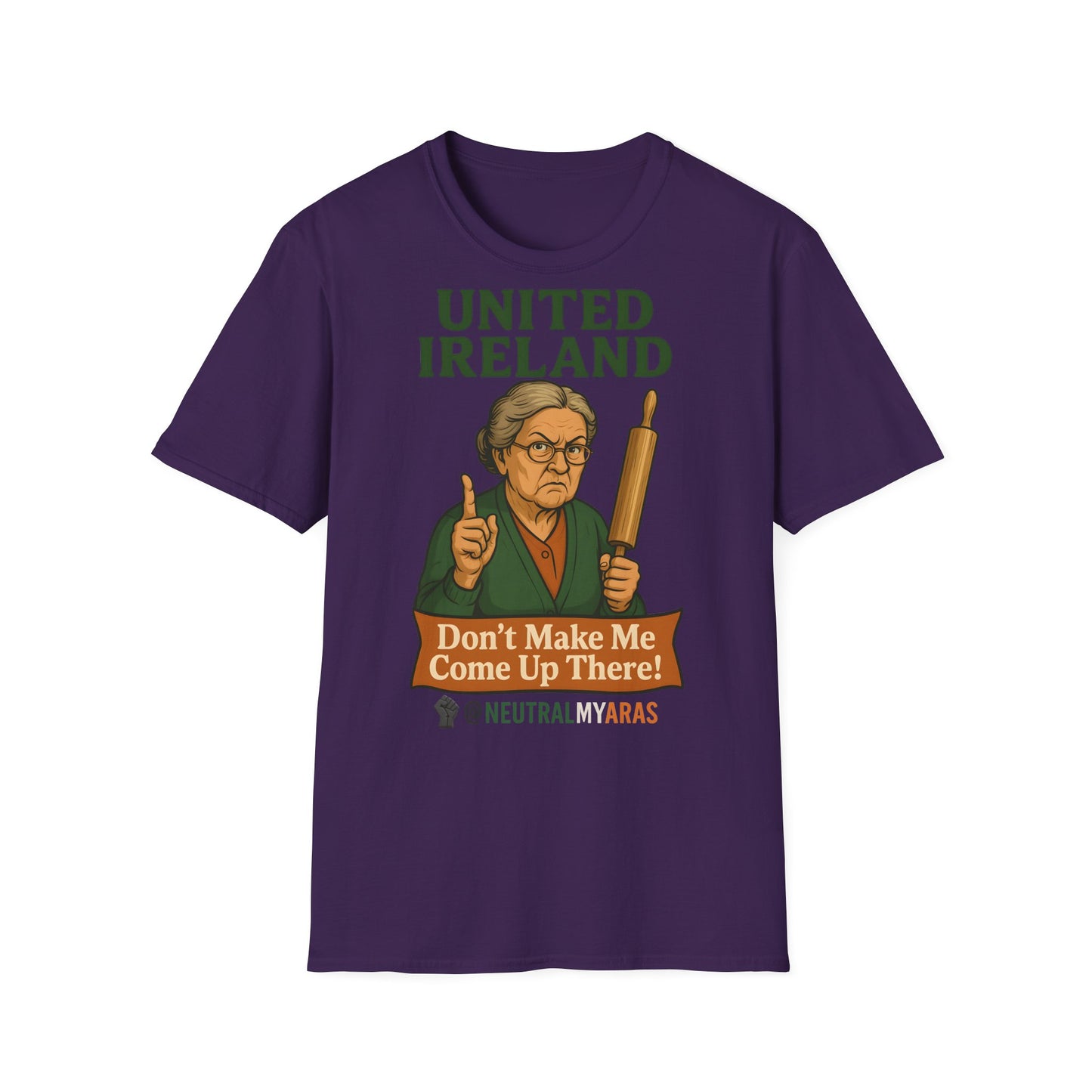 🔥 ANGRY GRANNY "United Ireland – Don’t Make Me Come Up There" T-Shirt ☘️