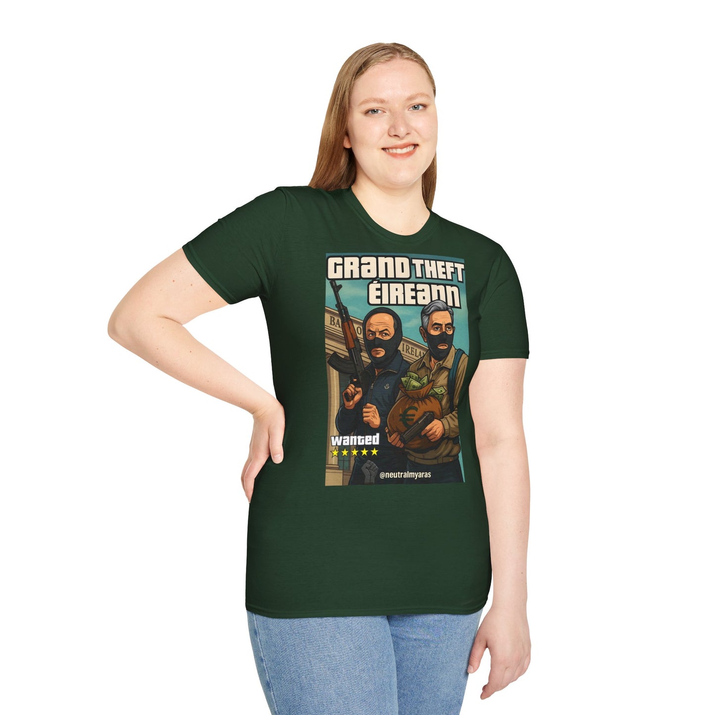 🔥 🚨 GRAND THEFT ÉIREANN 🚨 T-SHIRT ☘️