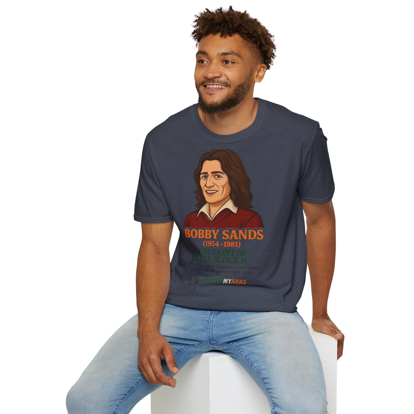 🟧 Bobby Sands – The Saint of Cell Block H T-Shirt ☘️