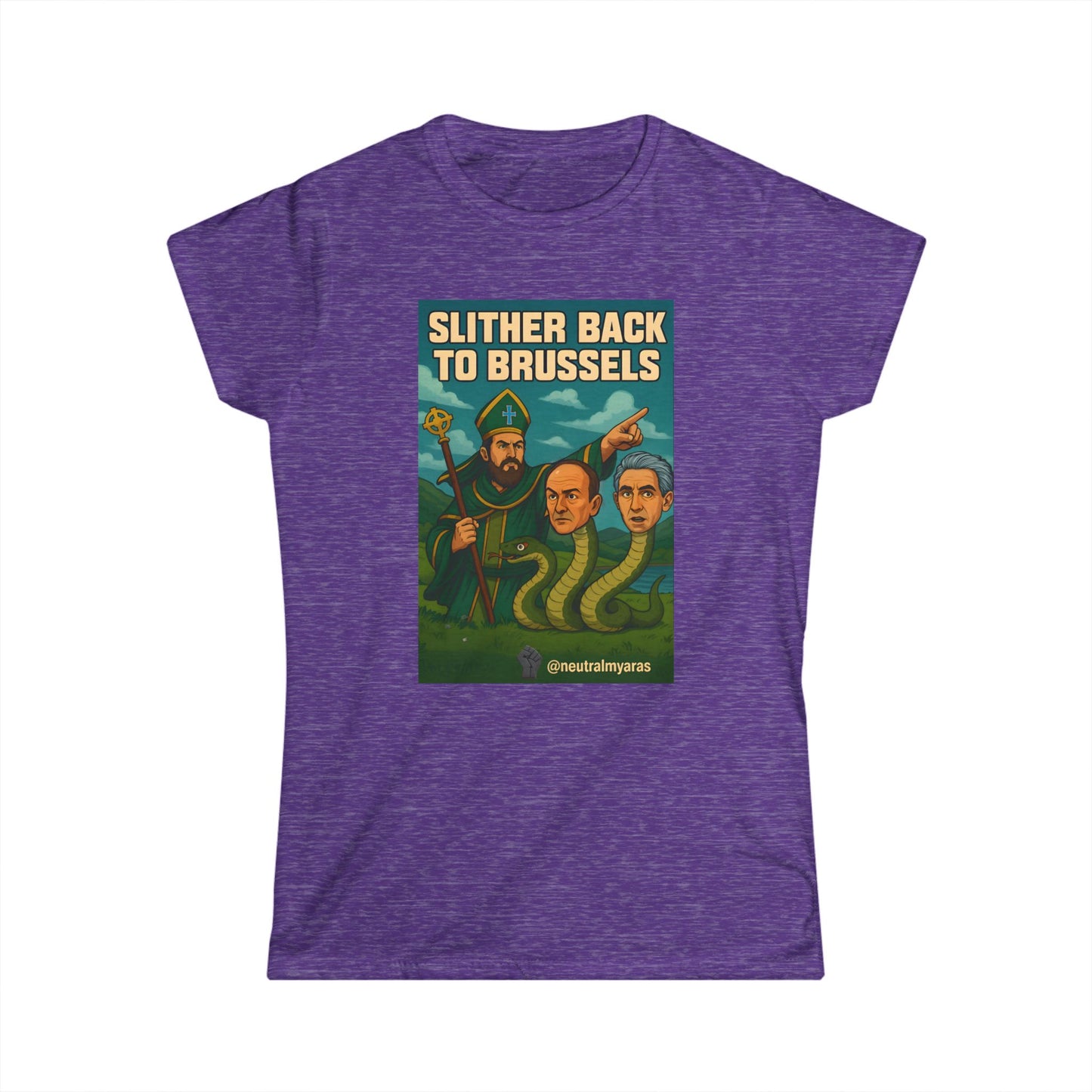 Slither Back to Brussels – St. Patrick vs. The Snakes Woman's Softstyle Tee