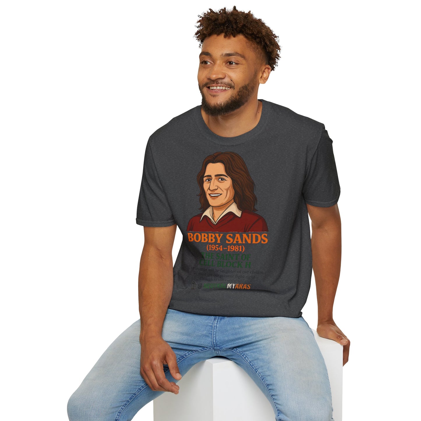 🟧 Bobby Sands – The Saint of Cell Block H T-Shirt ☘️