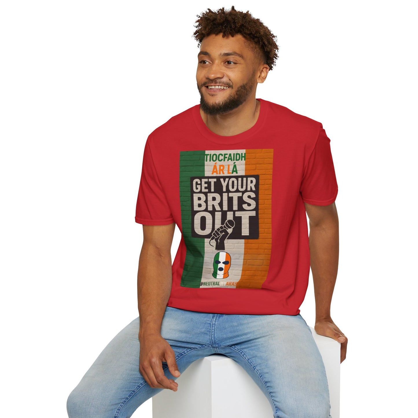 🔥 "GET YOUR BRITS OUT" Tiocfaidh Ár Lá T-shirt ☘️