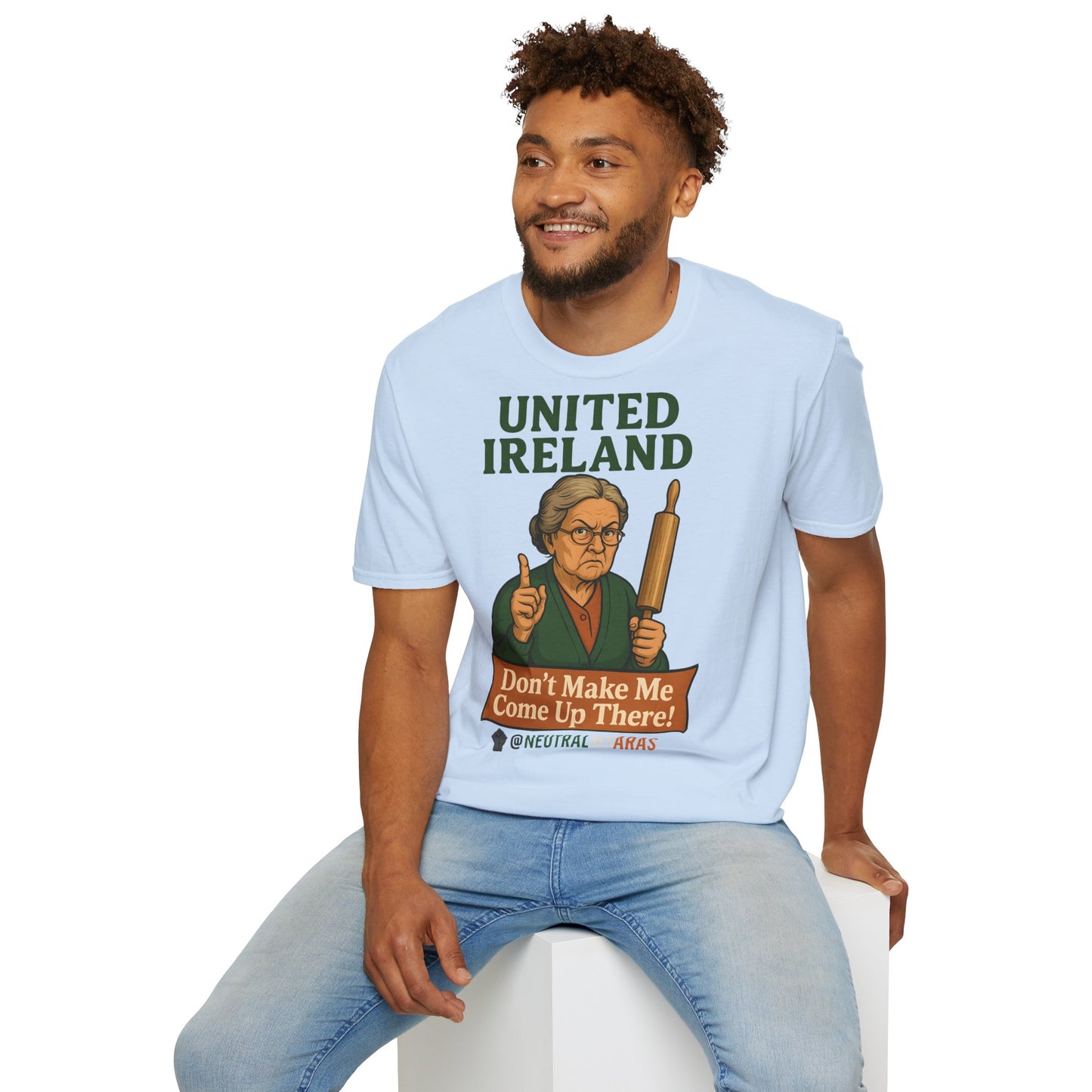 🔥 ANGRY GRANNY "United Ireland – Don’t Make Me Come Up There" T-Shirt ☘️