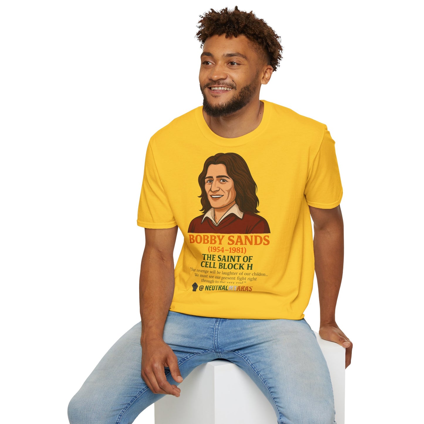 🟧 Bobby Sands – The Saint of Cell Block H T-Shirt ☘️