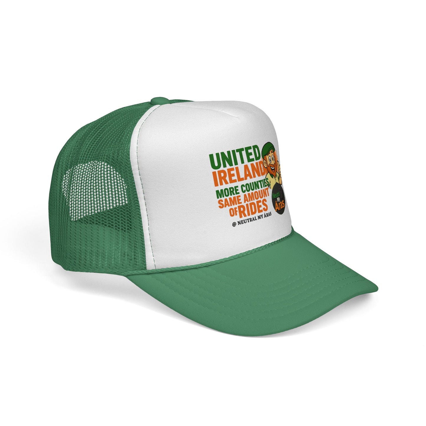 Copy of 🧢 United Ireland Trucker Hat – "More Counties, Same Amount of Rides" Fun Irish Hat, St. Patrick's Day Gift, Casual Outdoor Wear, Festival Accessory, Unique Gift Idea