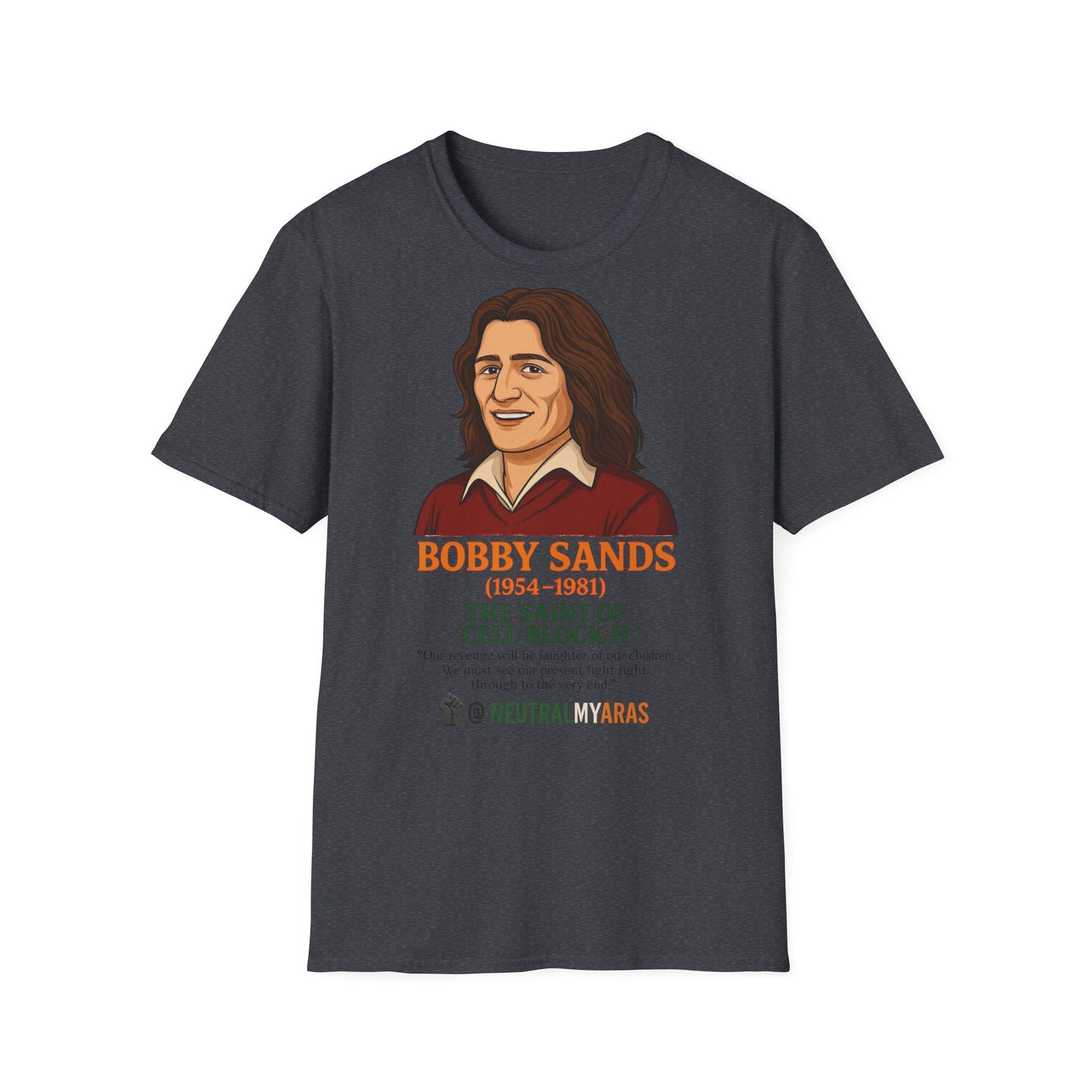 🟧 Bobby Sands – The Saint of Cell Block H T-Shirt ☘️