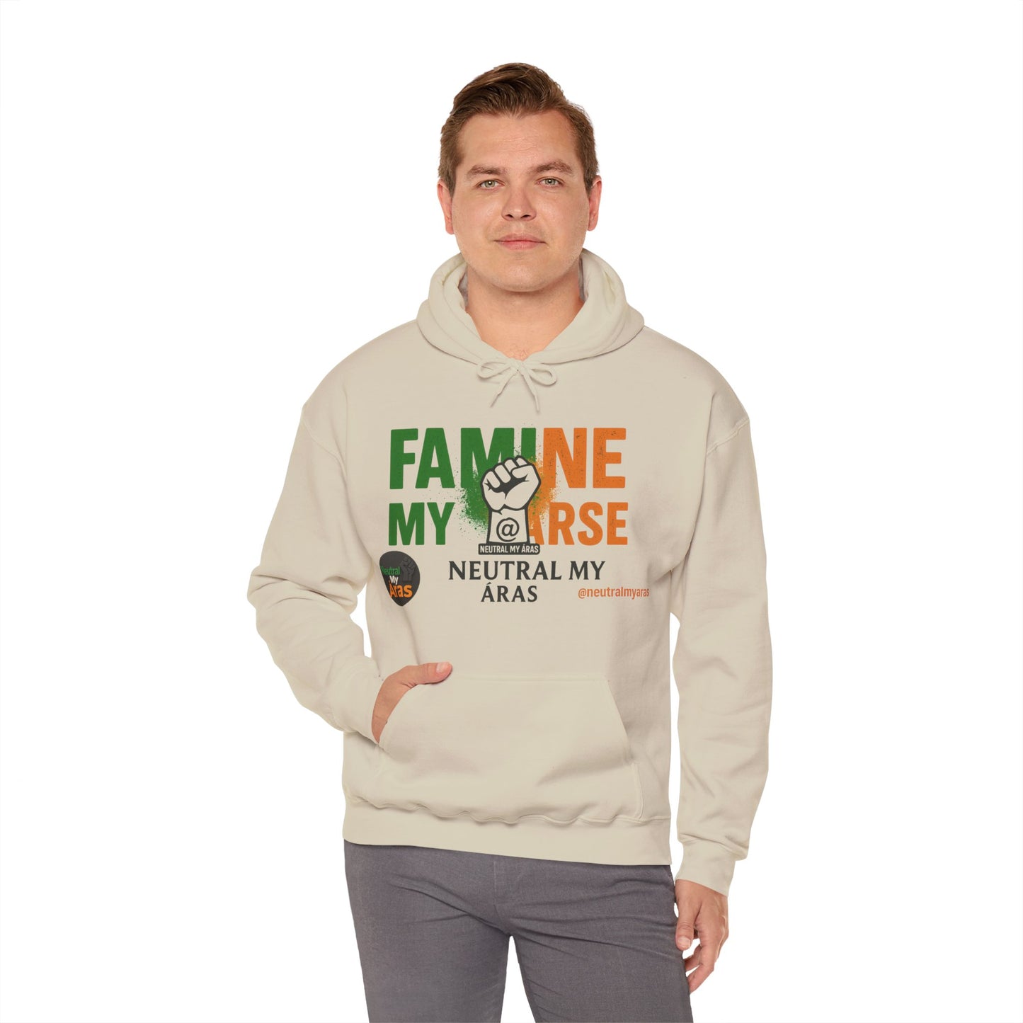 "FAMINE MY ARSE" – The Hoodie That Speaks Truth, and a Bit of Cheek