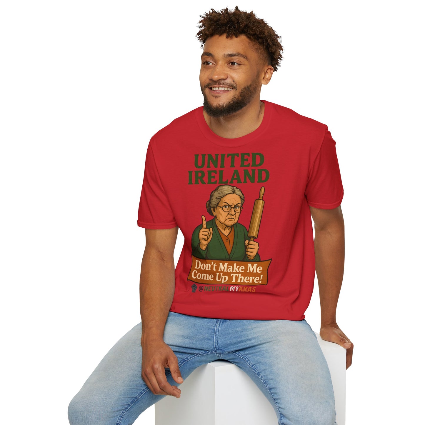 🔥 ANGRY GRANNY "United Ireland – Don’t Make Me Come Up There" T-Shirt ☘️