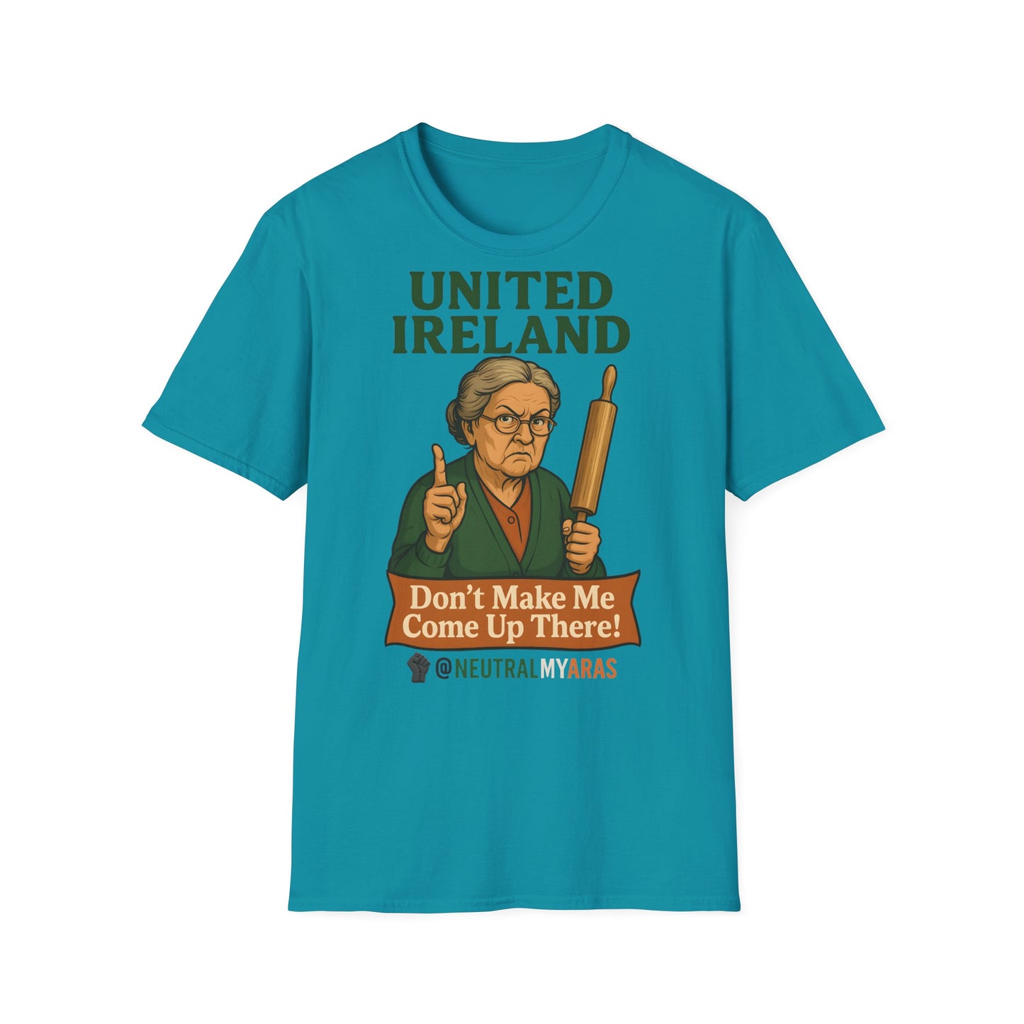 🔥 ANGRY GRANNY "United Ireland – Don’t Make Me Come Up There" T-Shirt ☘️