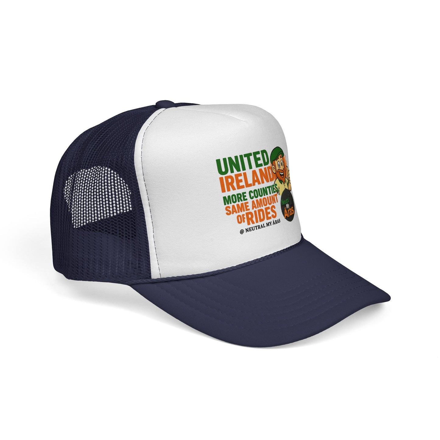 Copy of 🧢 United Ireland Trucker Hat – "More Counties, Same Amount of Rides" Fun Irish Hat, St. Patrick's Day Gift, Casual Outdoor Wear, Festival Accessory, Unique Gift Idea