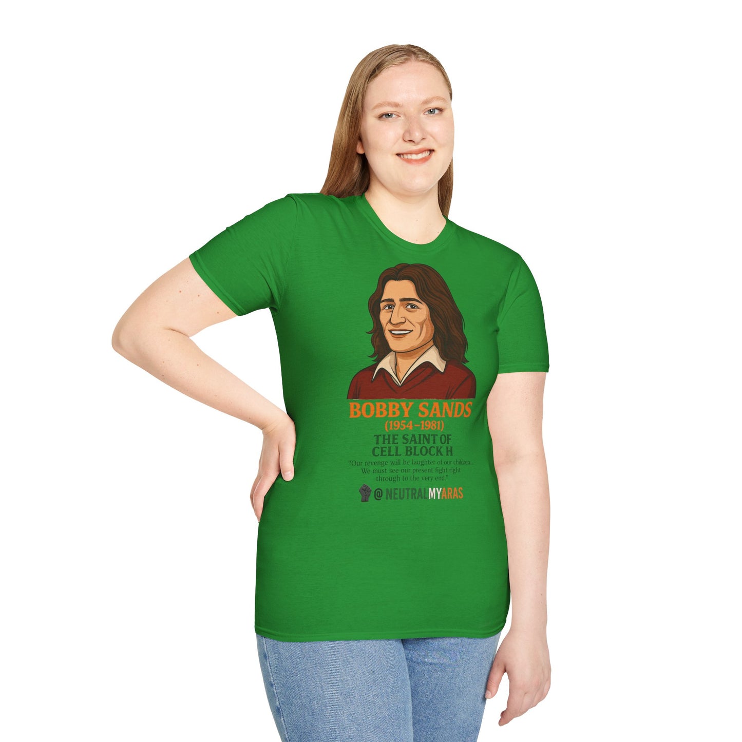 🟧 Bobby Sands – The Saint of Cell Block H T-Shirt ☘️