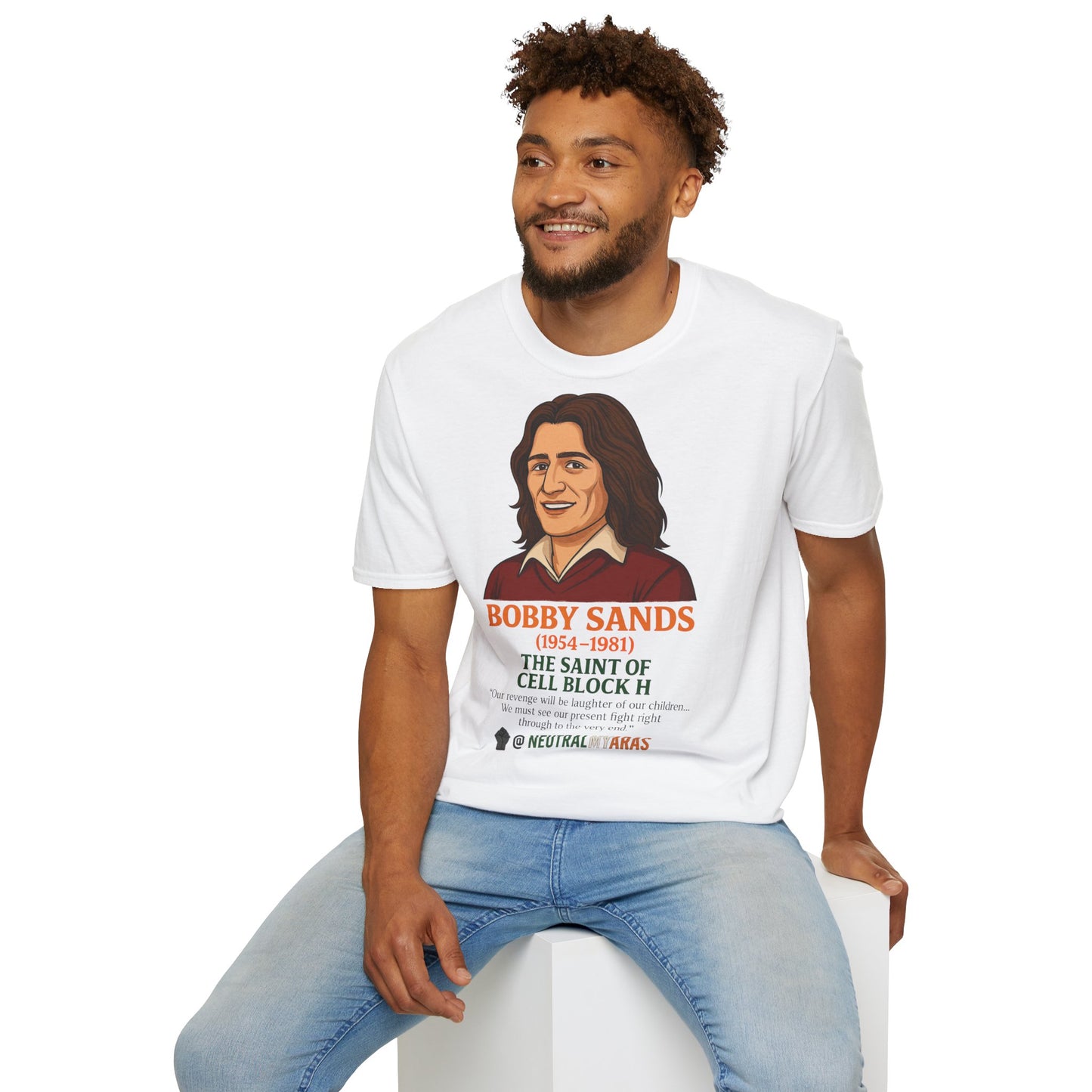 🟧 Bobby Sands – The Saint of Cell Block H T-Shirt ☘️