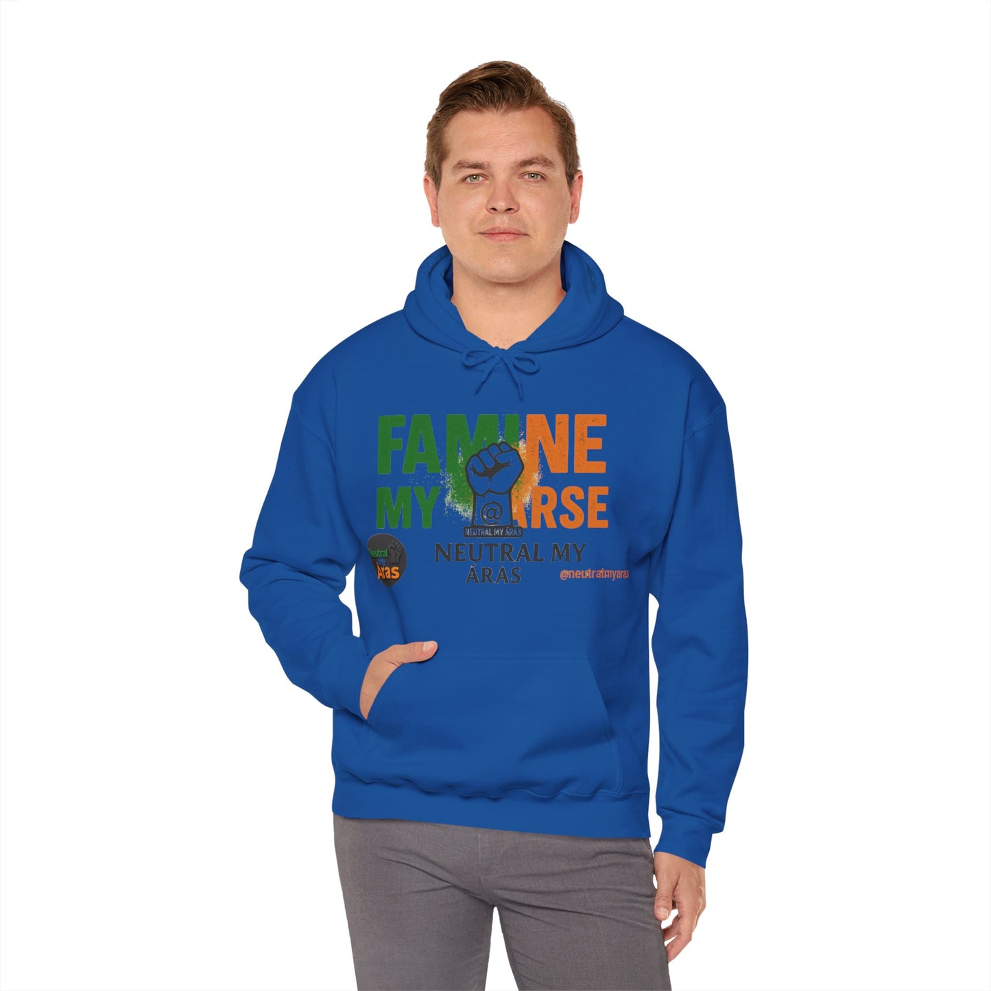 "FAMINE MY ARSE" – The Hoodie That Speaks Truth, and a Bit of Cheek