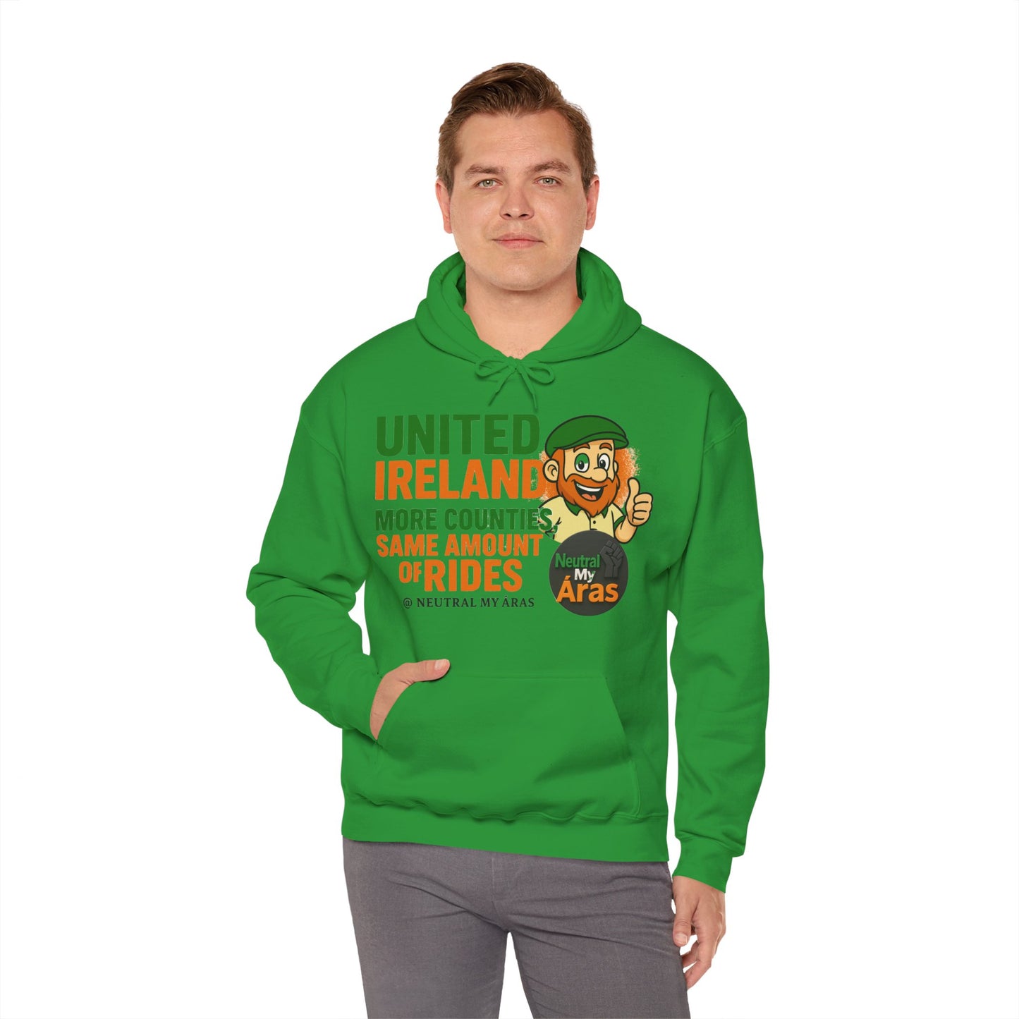 "UNITED IRELAND – MORE COUNTIES, SAME AMOUNT OF RIDES" – The Only Thing That’s Changing is the Territory - United Ireland Graphic Hoodie