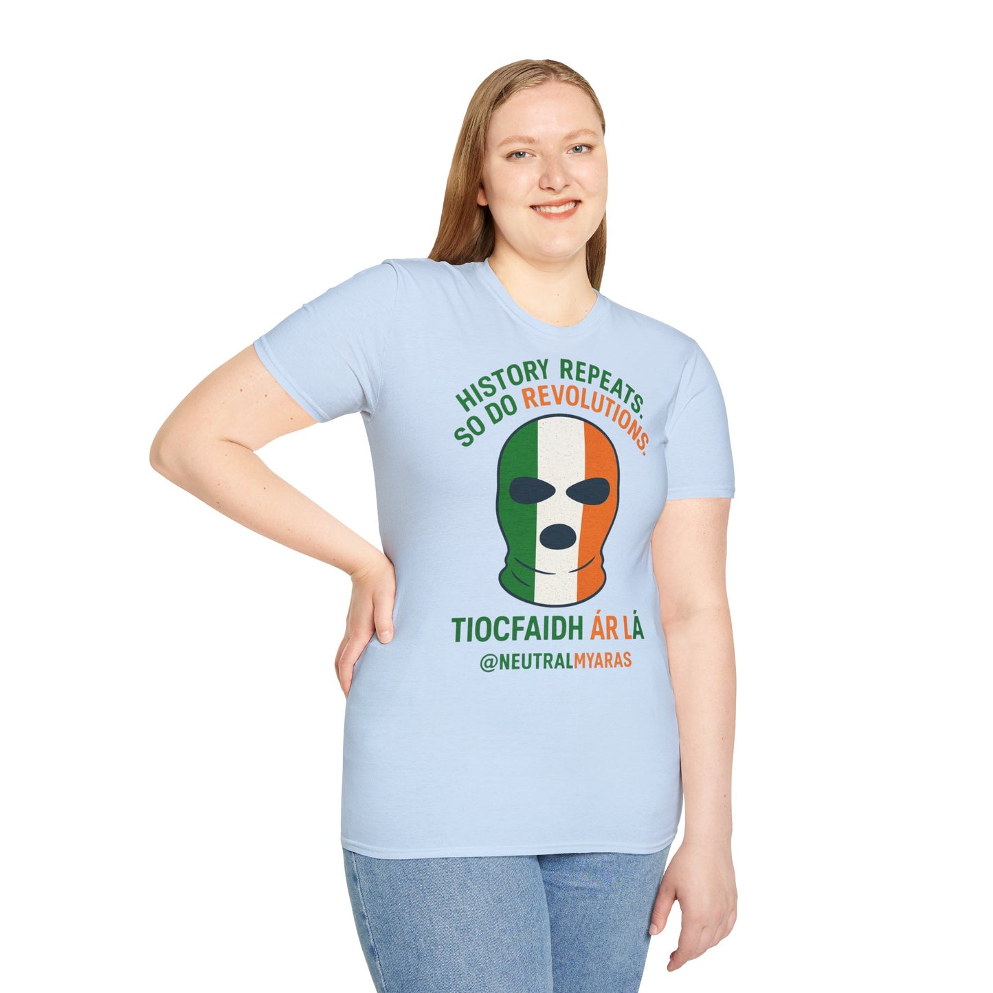 🔥 HISTORY REPEATS, SO DO REVOLUTIONS – TIOCFHAIDH ÁR LÁ T-SHIRT ☘️