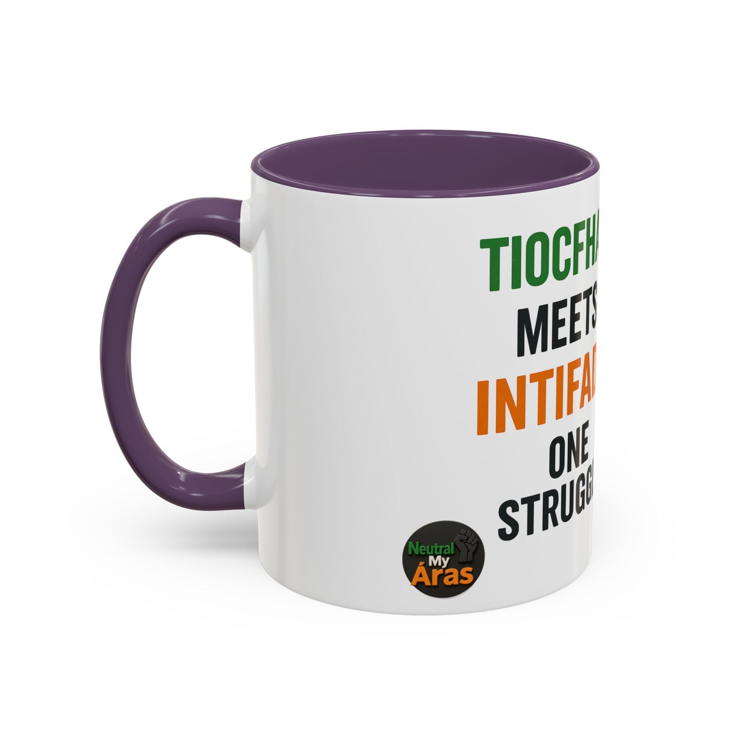 ☕ Tiocfaidh ár lá Meets Intifada – One Struggle - Paddystinian Mug