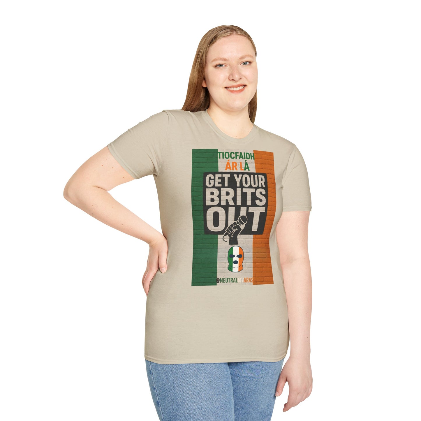 🔥 "GET YOUR BRITS OUT" Tiocfaidh Ár Lá T-shirt ☘️