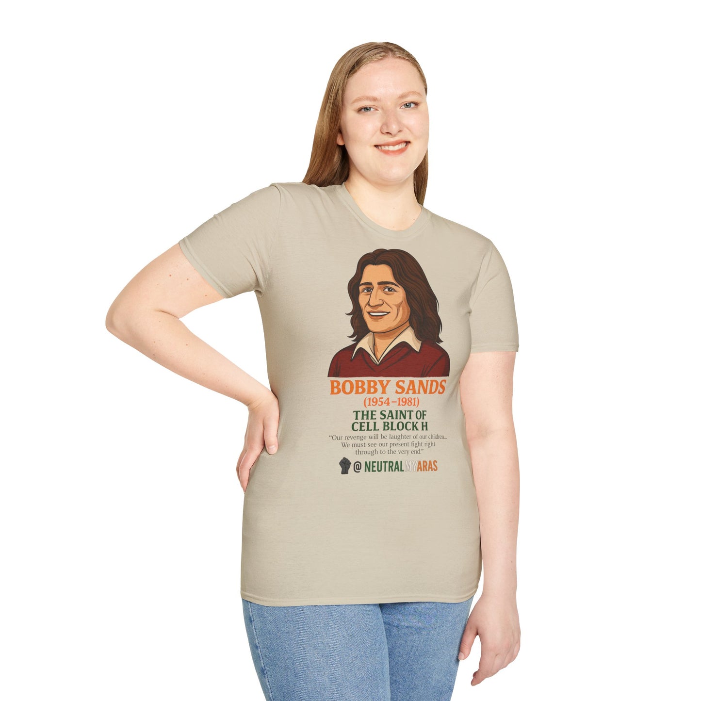 🟧 Bobby Sands – The Saint of Cell Block H T-Shirt ☘️