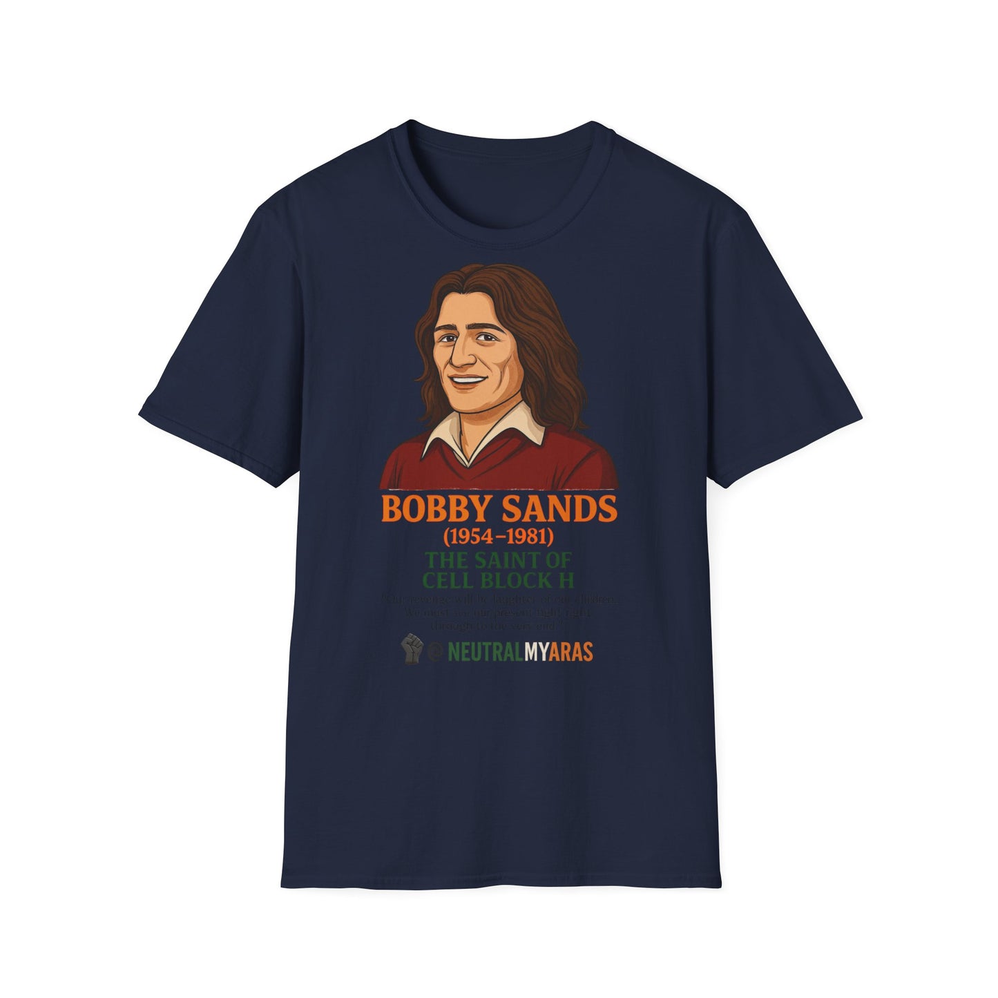 🟧 Bobby Sands – The Saint of Cell Block H T-Shirt ☘️