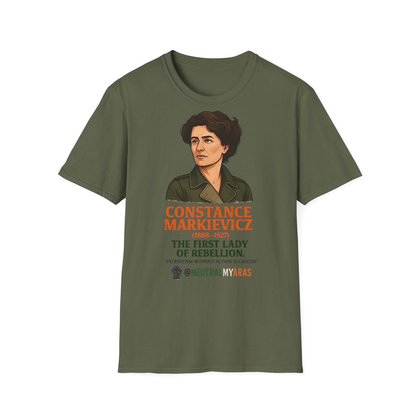 🇮🇪 Constance Markievicz T-Shirt – The First Lady of Rebellion 🇮🇪 Tee