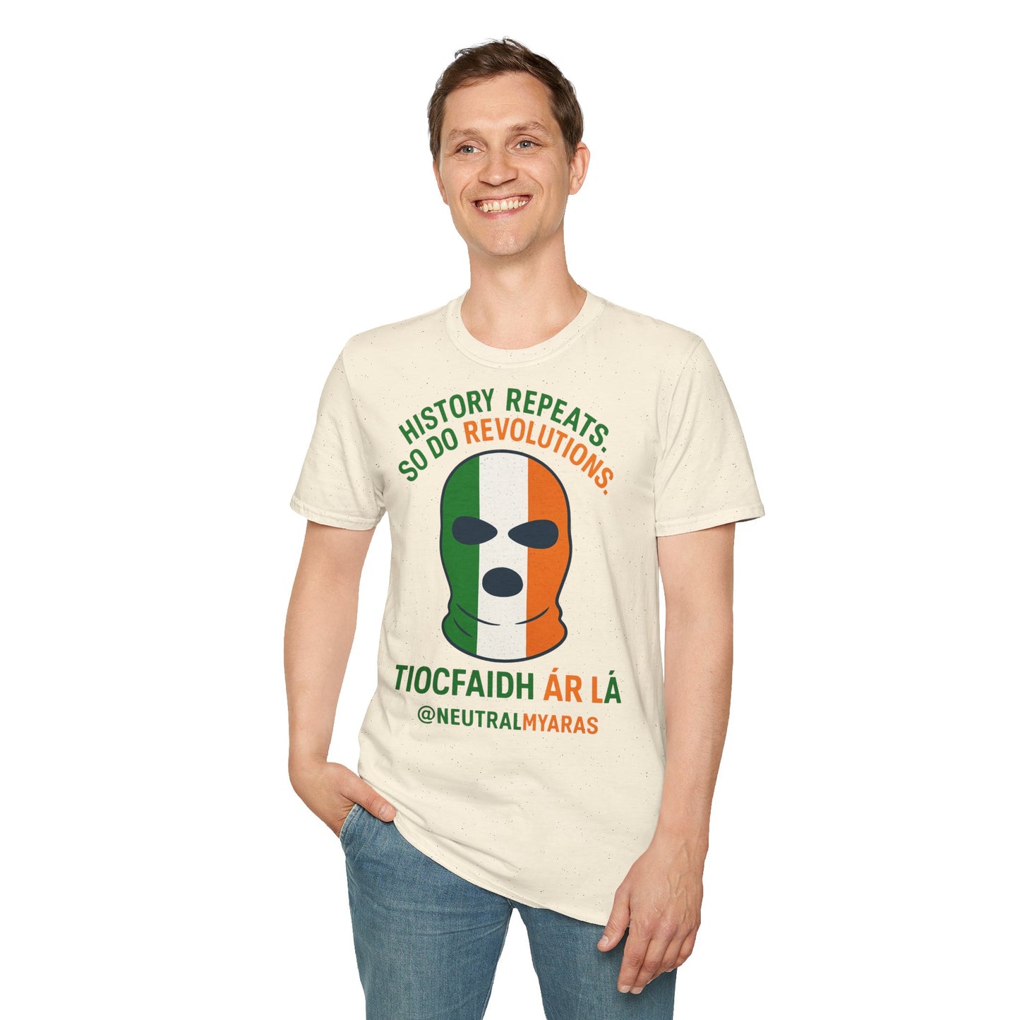 🔥 HISTORY REPEATS, SO DO REVOLUTIONS – TIOCFHAIDH ÁR LÁ T-SHIRT ☘️