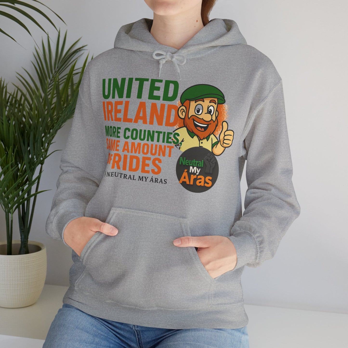 "UNITED IRELAND – MORE COUNTIES, SAME AMOUNT OF RIDES" – The Only Thing That’s Changing is the Territory - United Ireland Graphic Hoodie