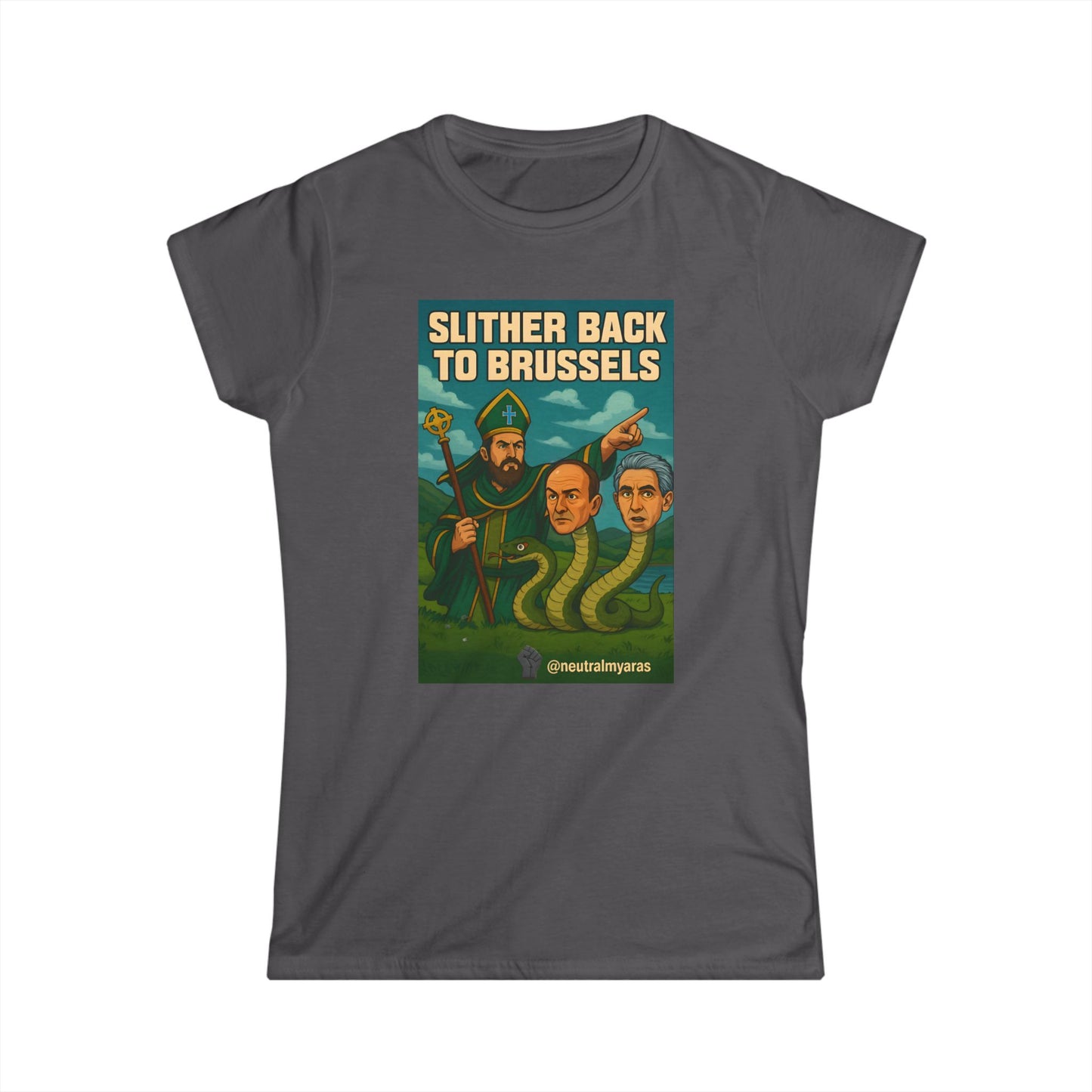 Slither Back to Brussels – St. Patrick vs. The Snakes Woman's Softstyle Tee