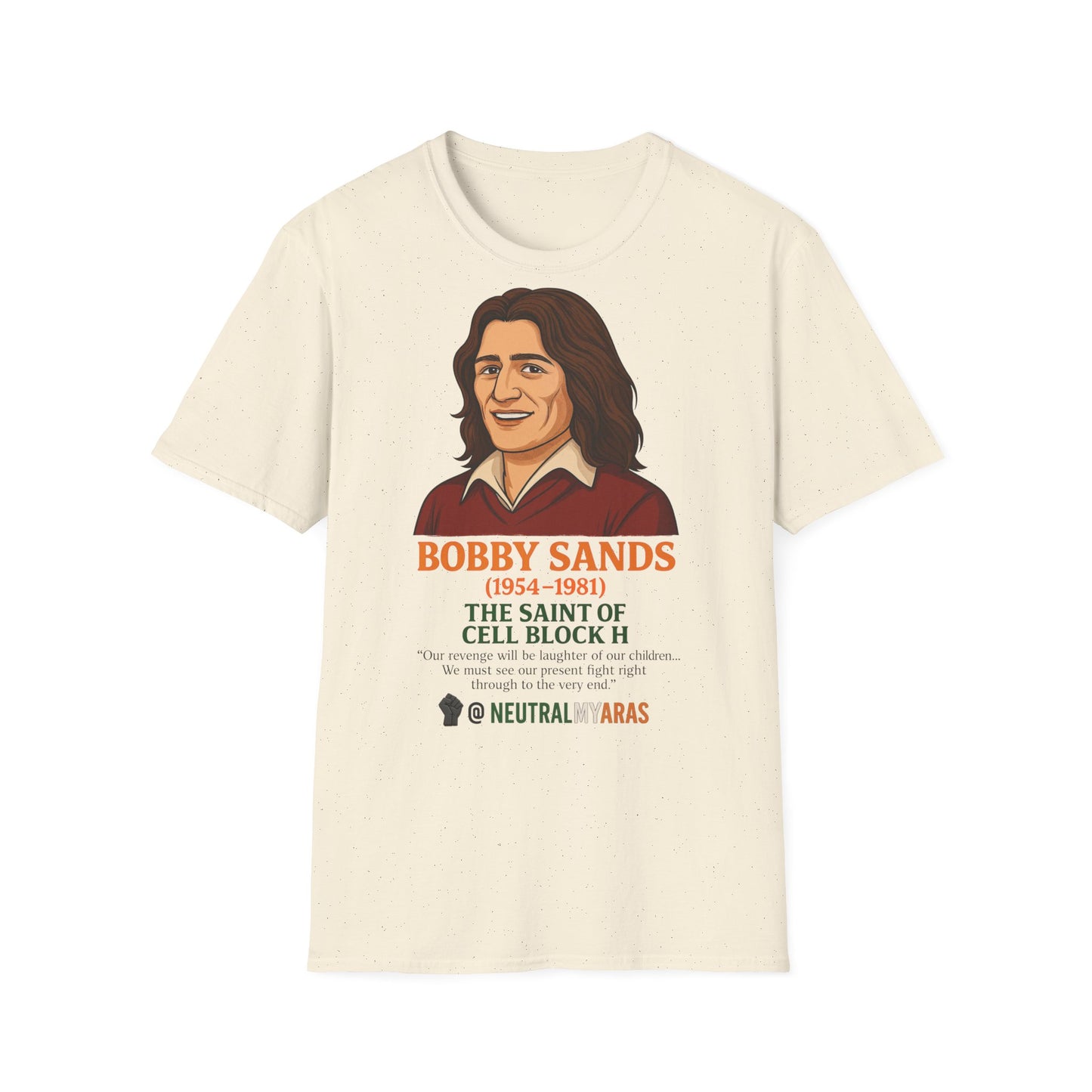 🟧 Bobby Sands – The Saint of Cell Block H T-Shirt ☘️