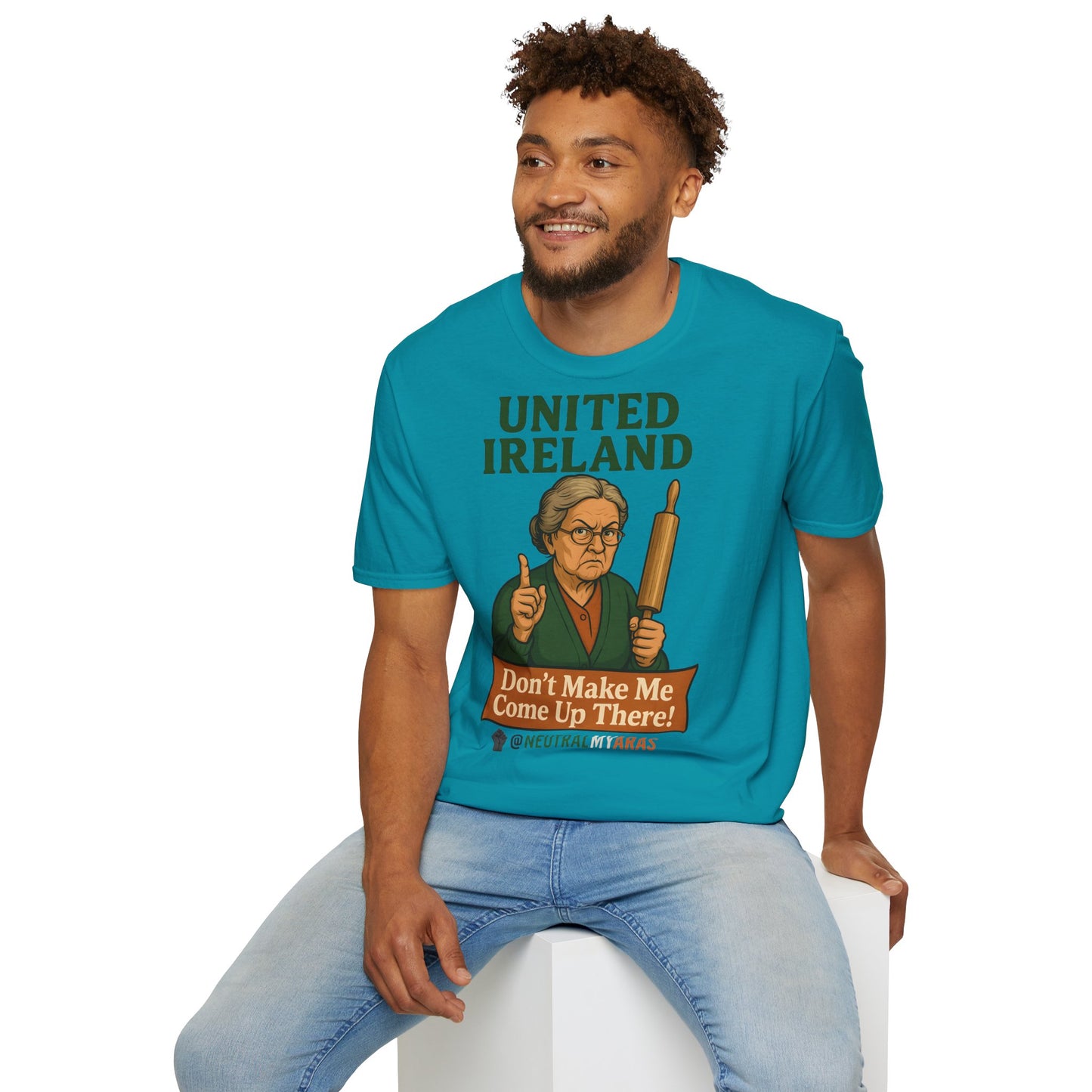 🔥 ANGRY GRANNY "United Ireland – Don’t Make Me Come Up There" T-Shirt ☘️
