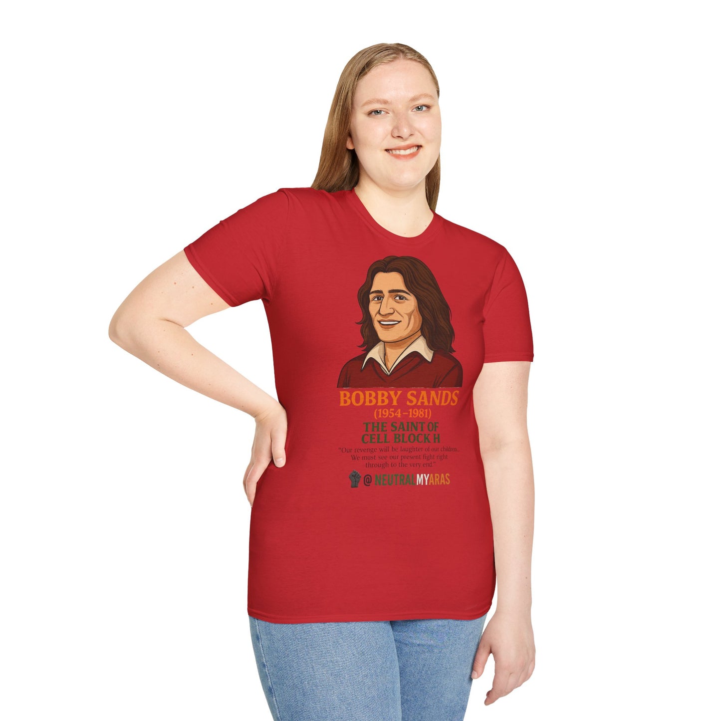 🟧 Bobby Sands – The Saint of Cell Block H T-Shirt ☘️