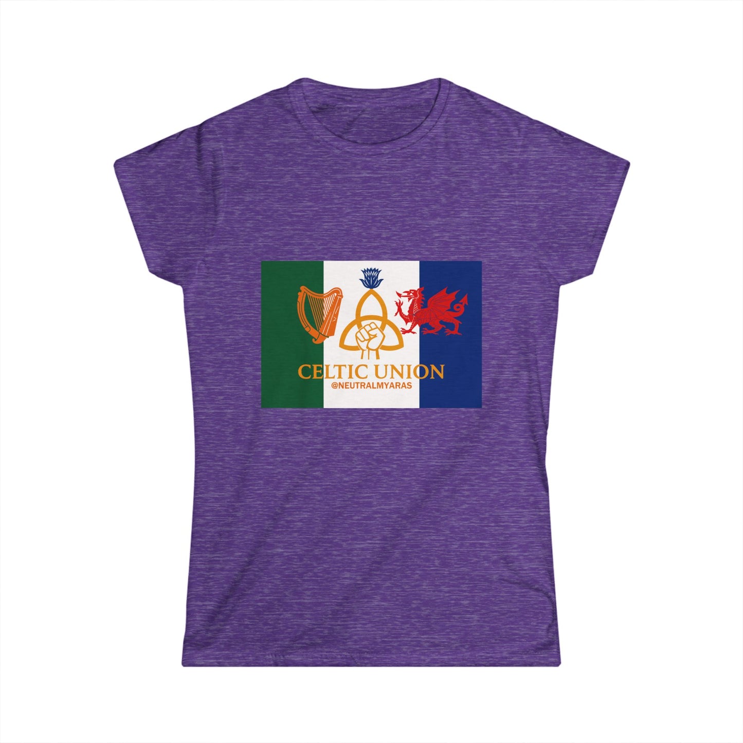 Women's CELTIC UNION FLAG Softstyle Tee